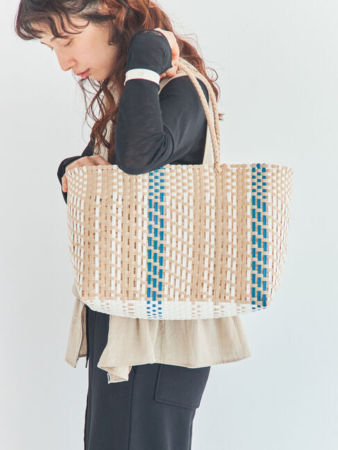 Samansa Mos2「カラーマルシェバスケット≪M≫」|その他|ベージュ