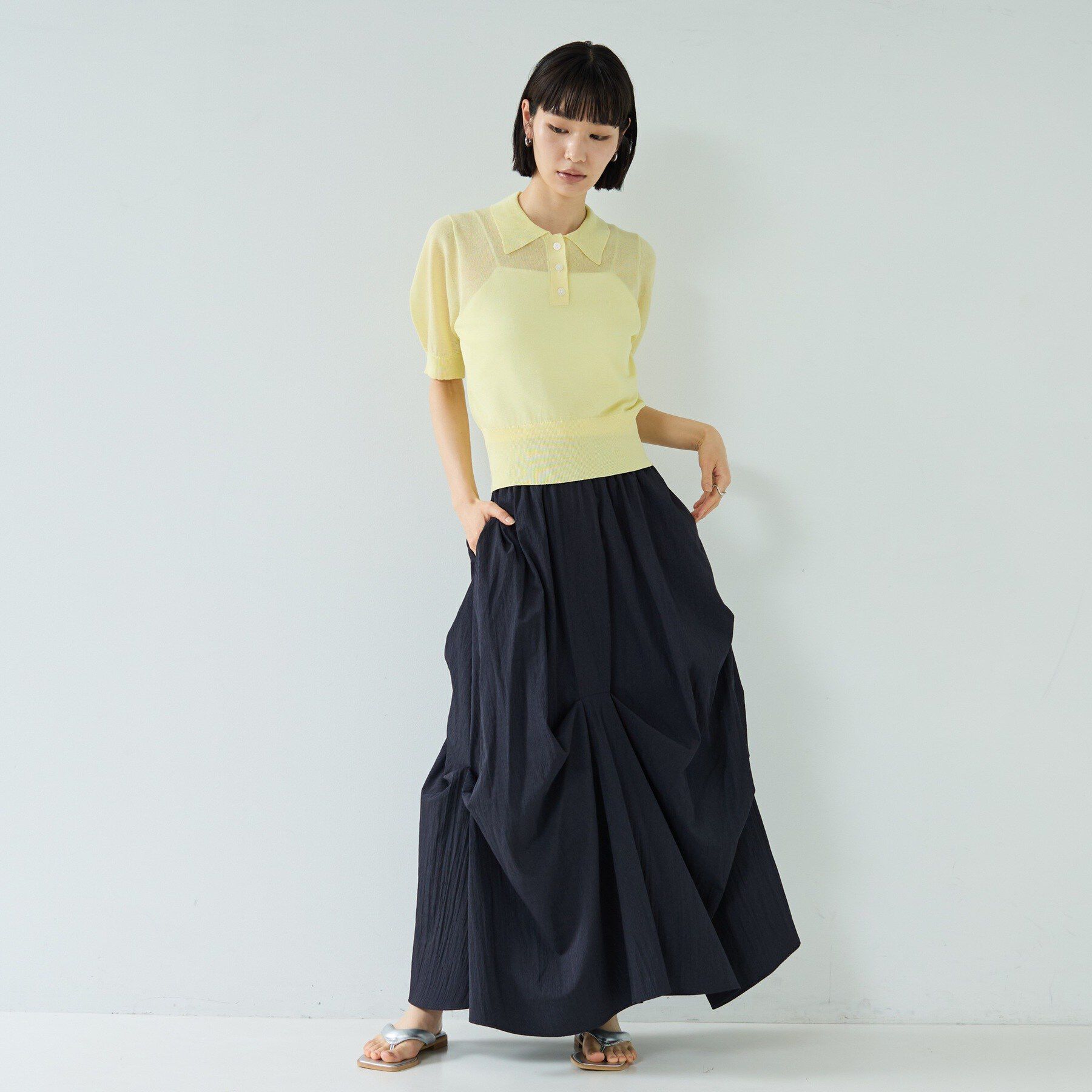 GALLEST「ランダムタックスカート【再入荷／ウォッシャブル】」|スカート|