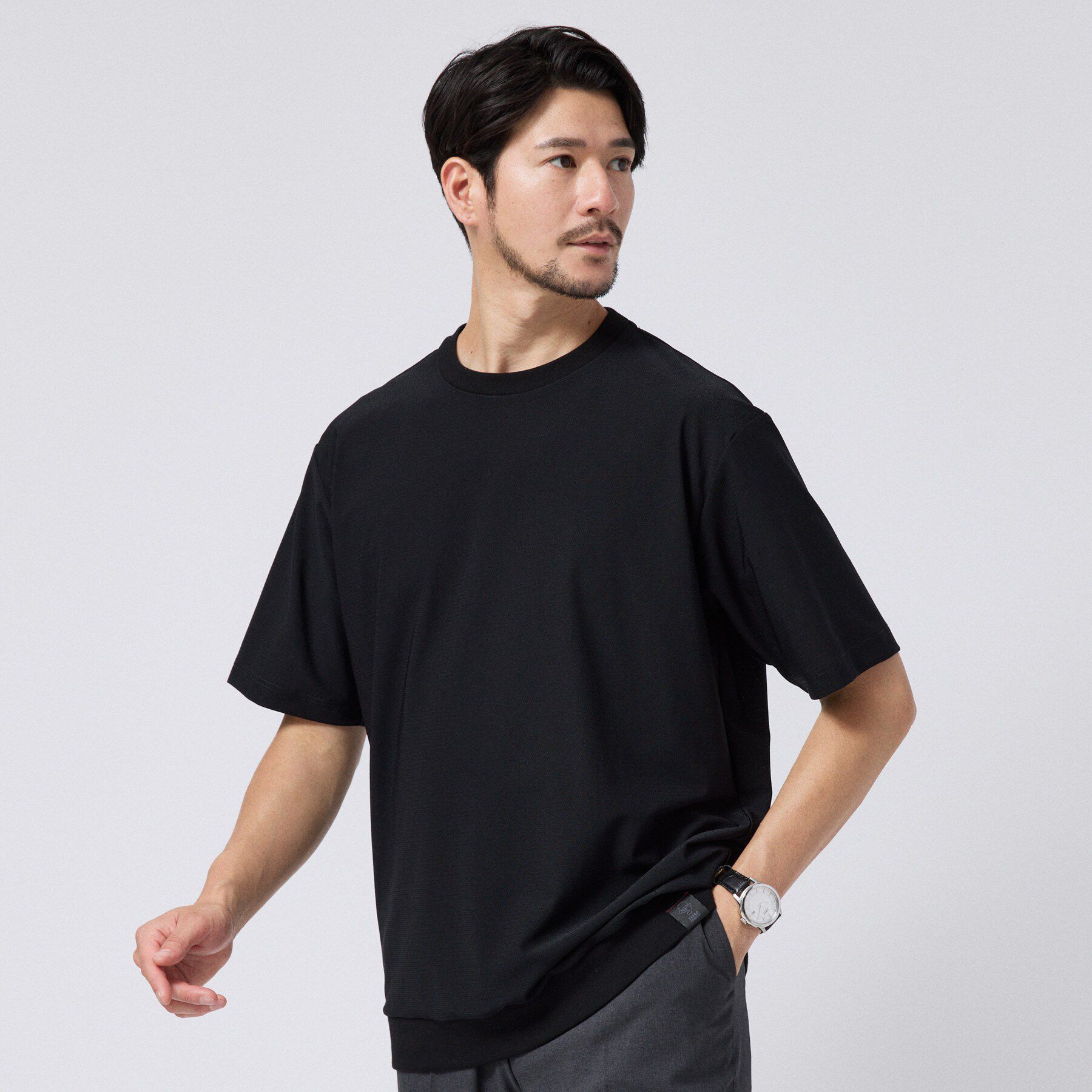 TAKEO KIKUCHI「【通気性】AIR TOOL LIGHT Ｔシャツ」|Tシャツ・カットソー|ブラック(019)
