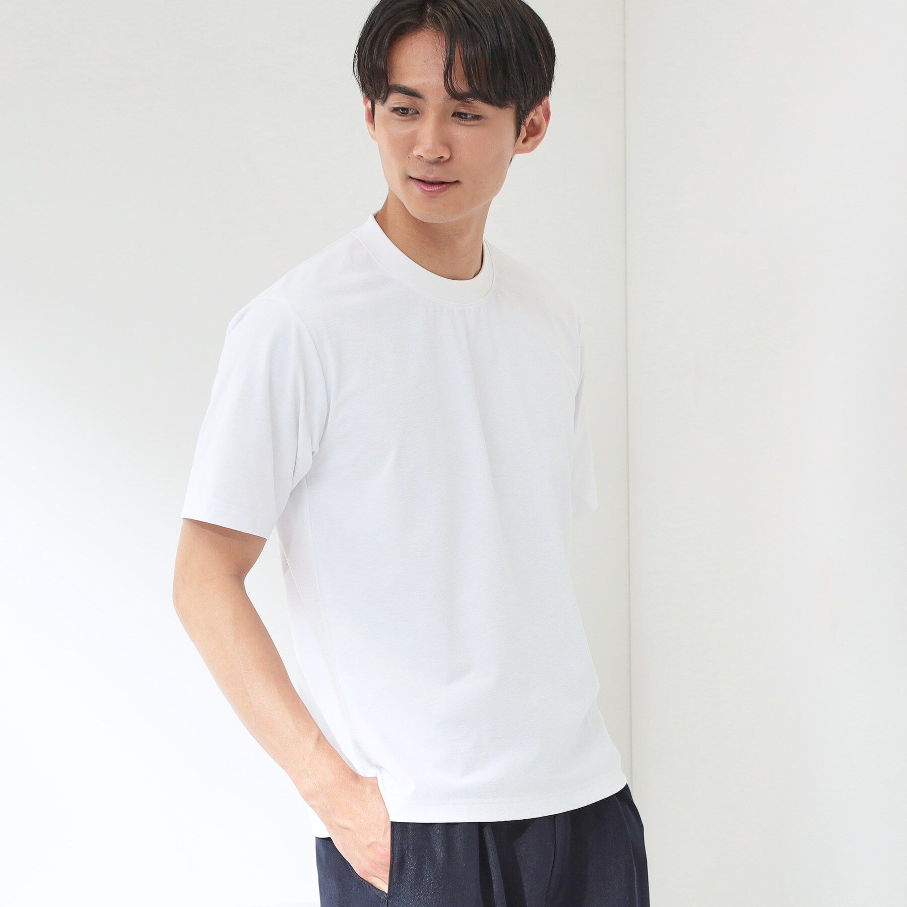 THE SHOP TK「【新色追加＆再入荷!!】【接触冷感/吸水速乾/UVカット/透け防止/遮熱】BO-NO TEE/ボーノ」|Tシャツ・カットソー|