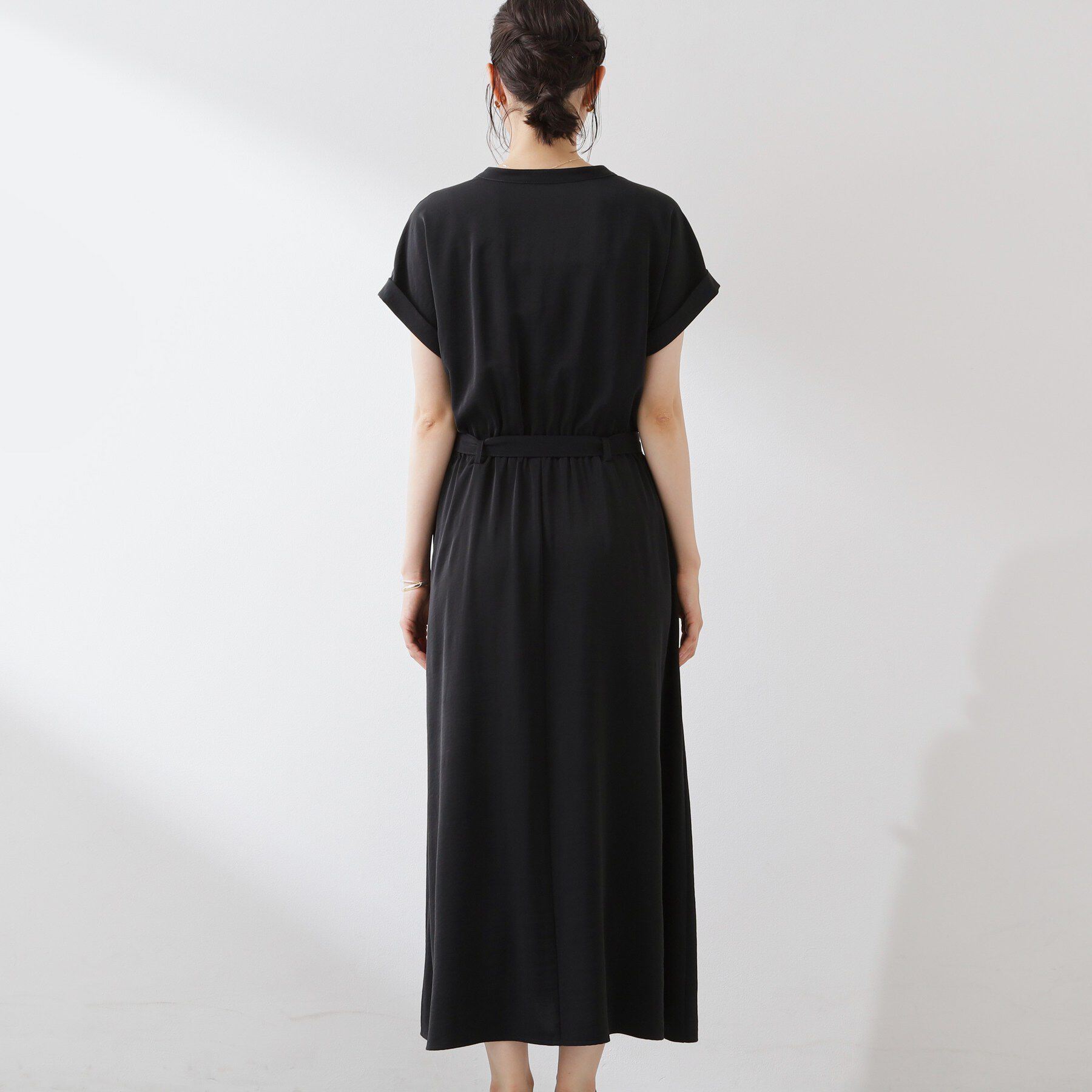 THE SHOP TK「【M-XL/ひんやり/遮熱】やみつきになる とろみスキッパーワンピース」|ワンピース|