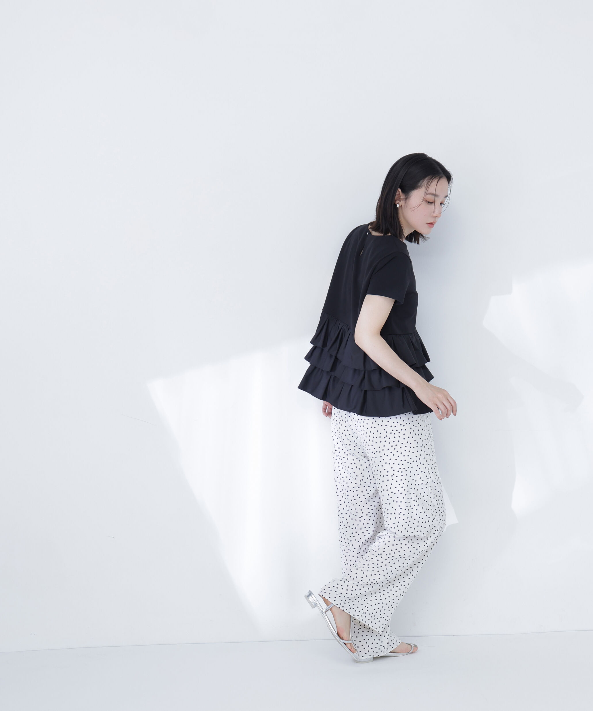  「〈山本里菜さんコラボ〉ドッキングペプラムカットソー」|Tシャツ・カットソー|