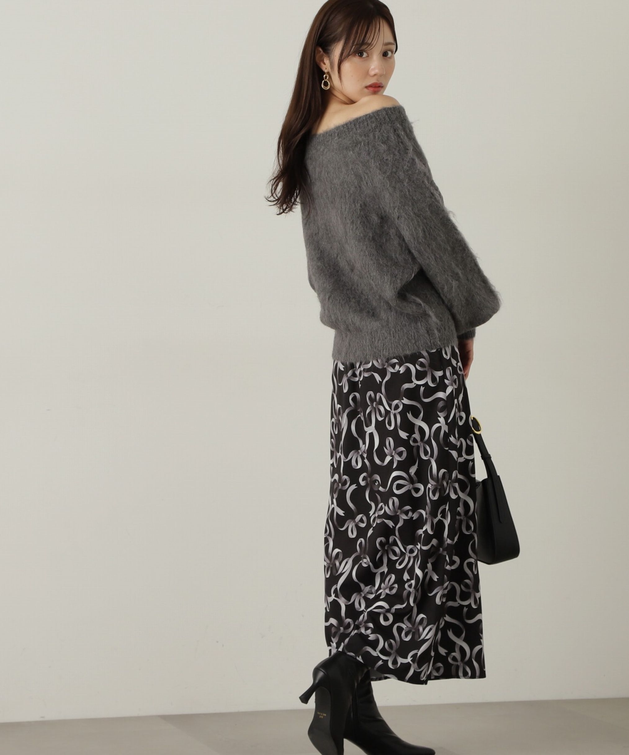 PROPORTION BODY DRESSING「リボン柄ナロースカート　24AW」|スカート|