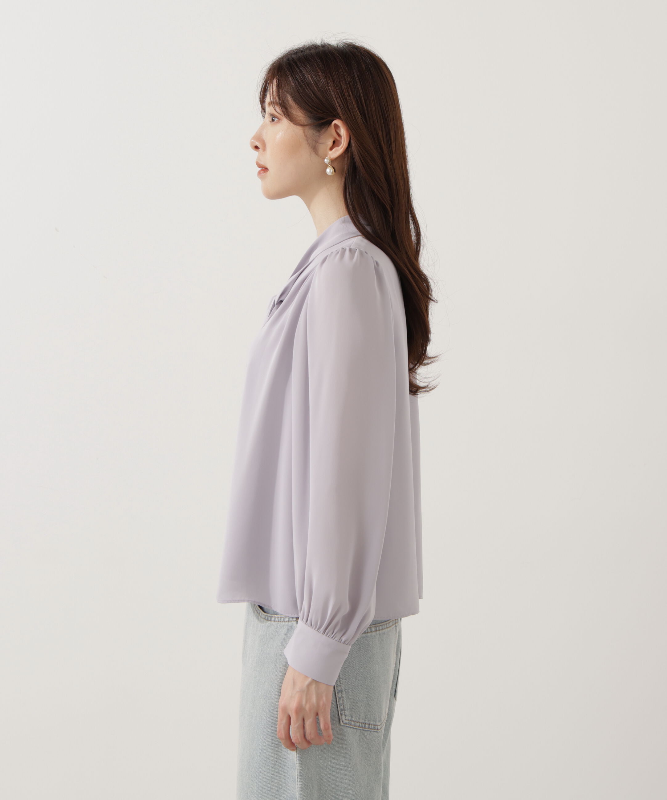 PROPORTION BODY DRESSING「＜ウォッシャブル＞2wayリボンタック付きブラウス」|シャツ・ブラウス|