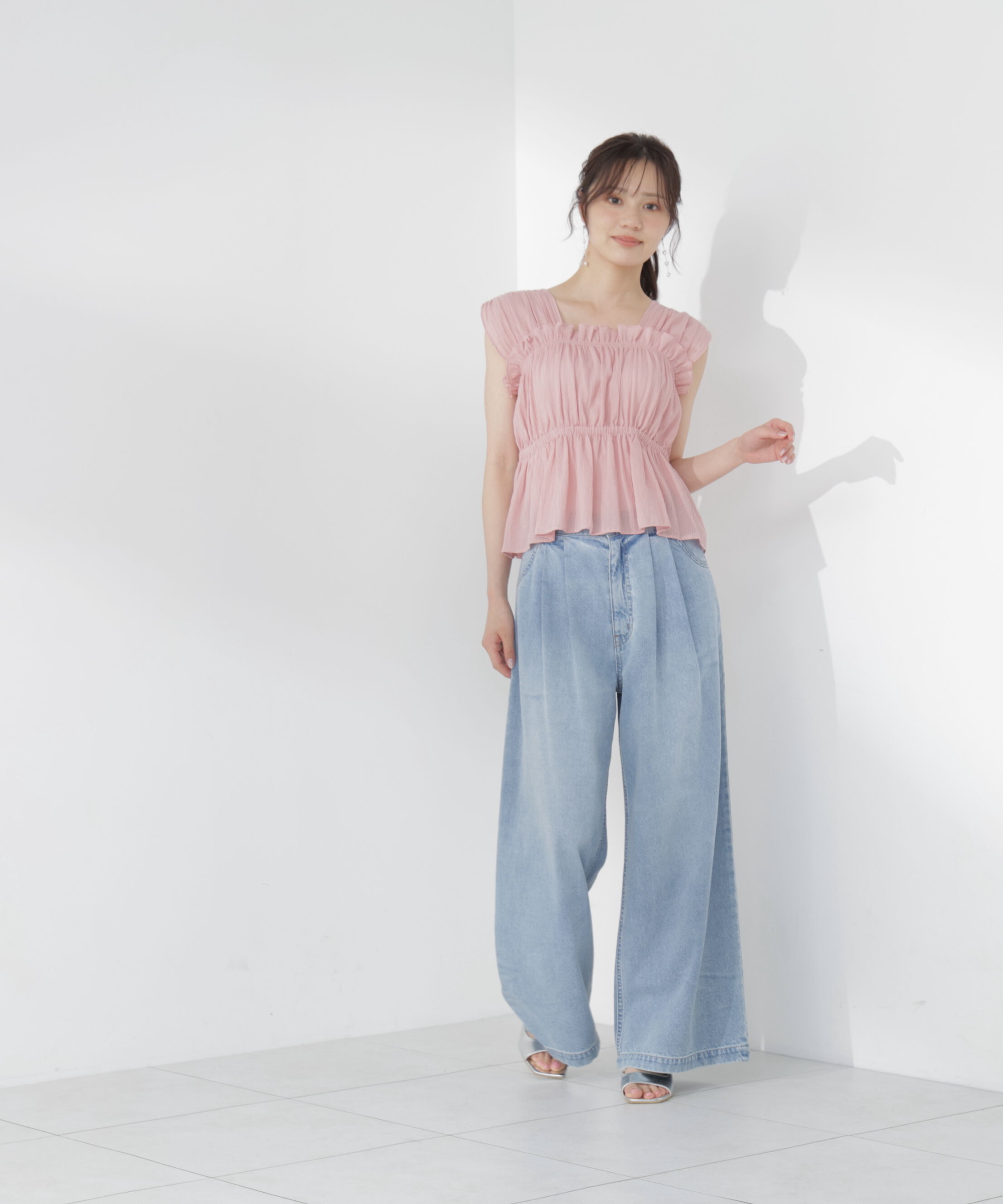 PROPORTION BODY DRESSING「〈a/mie〉ハイウエストタックバギーパンツ 26SS」|その他|