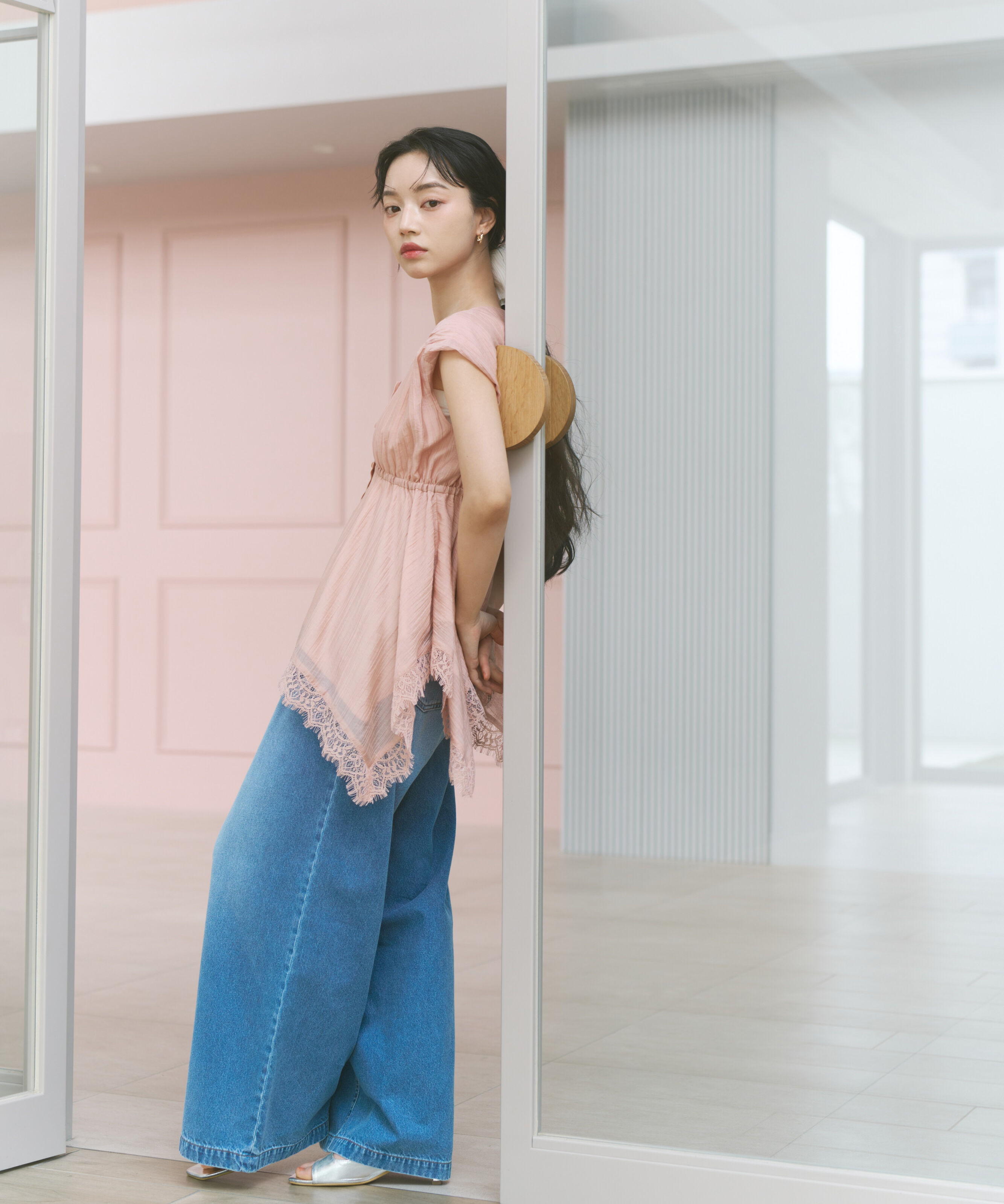 PROPORTION BODY DRESSING「〈a/mie〉ハイウエストタックバギーパンツ 26SS」|その他|