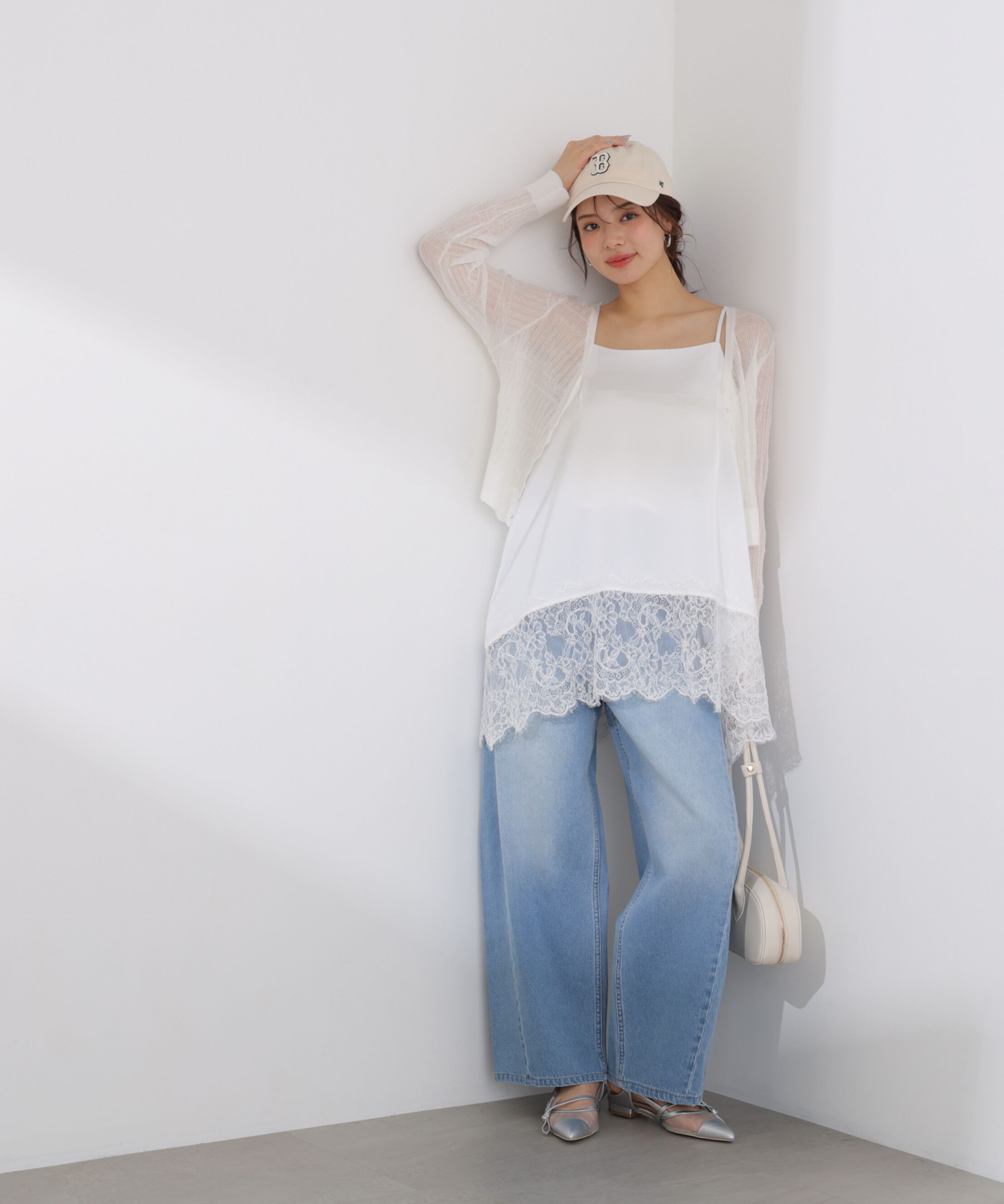 PROPORTION BODY DRESSING「〈a/mie〉ヘムレースキャミソール 26SS」|シャツ・ブラウス|