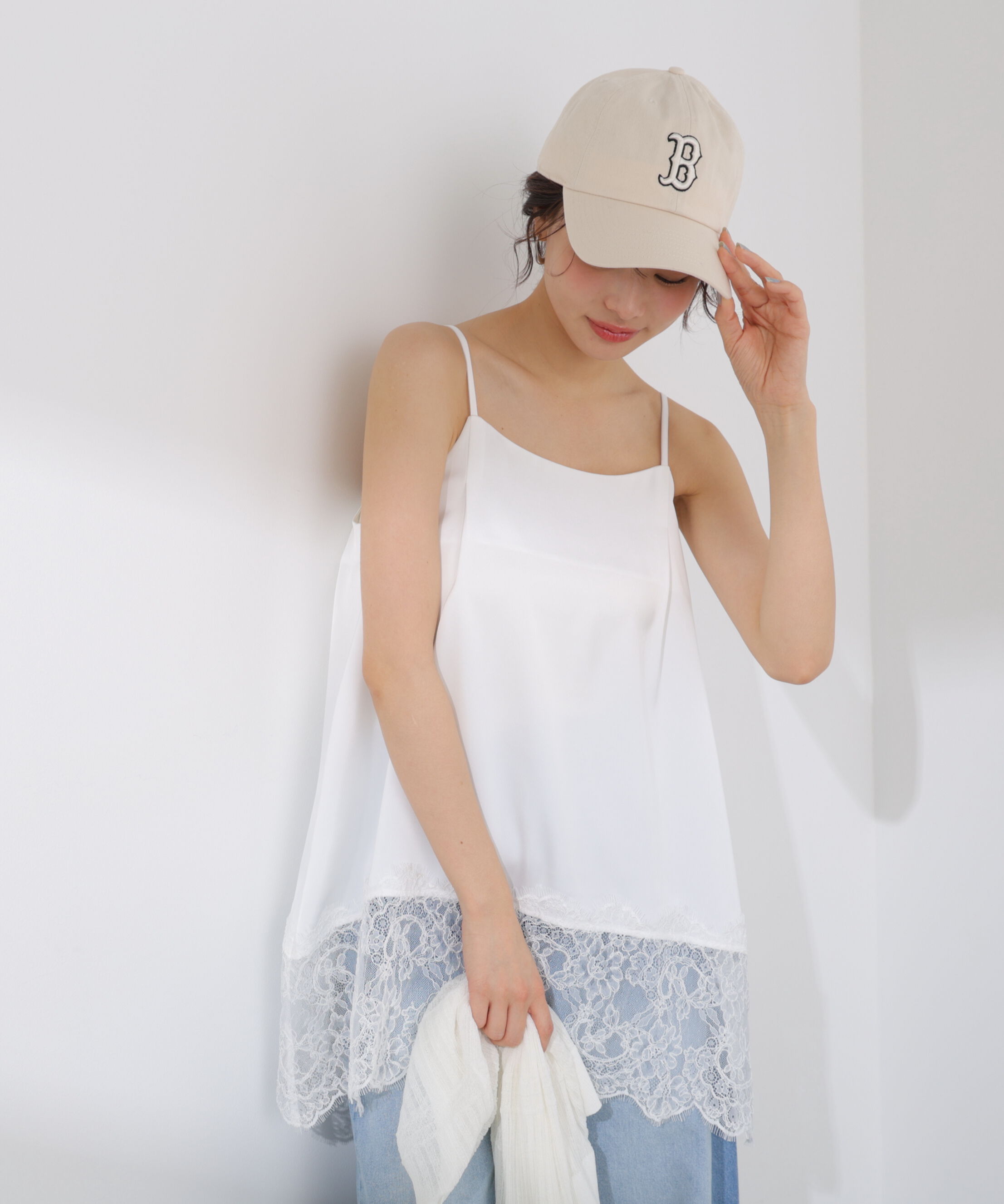 PROPORTION BODY DRESSING「〈a/mie〉ヘムレースキャミソール 26SS」|シャツ・ブラウス|