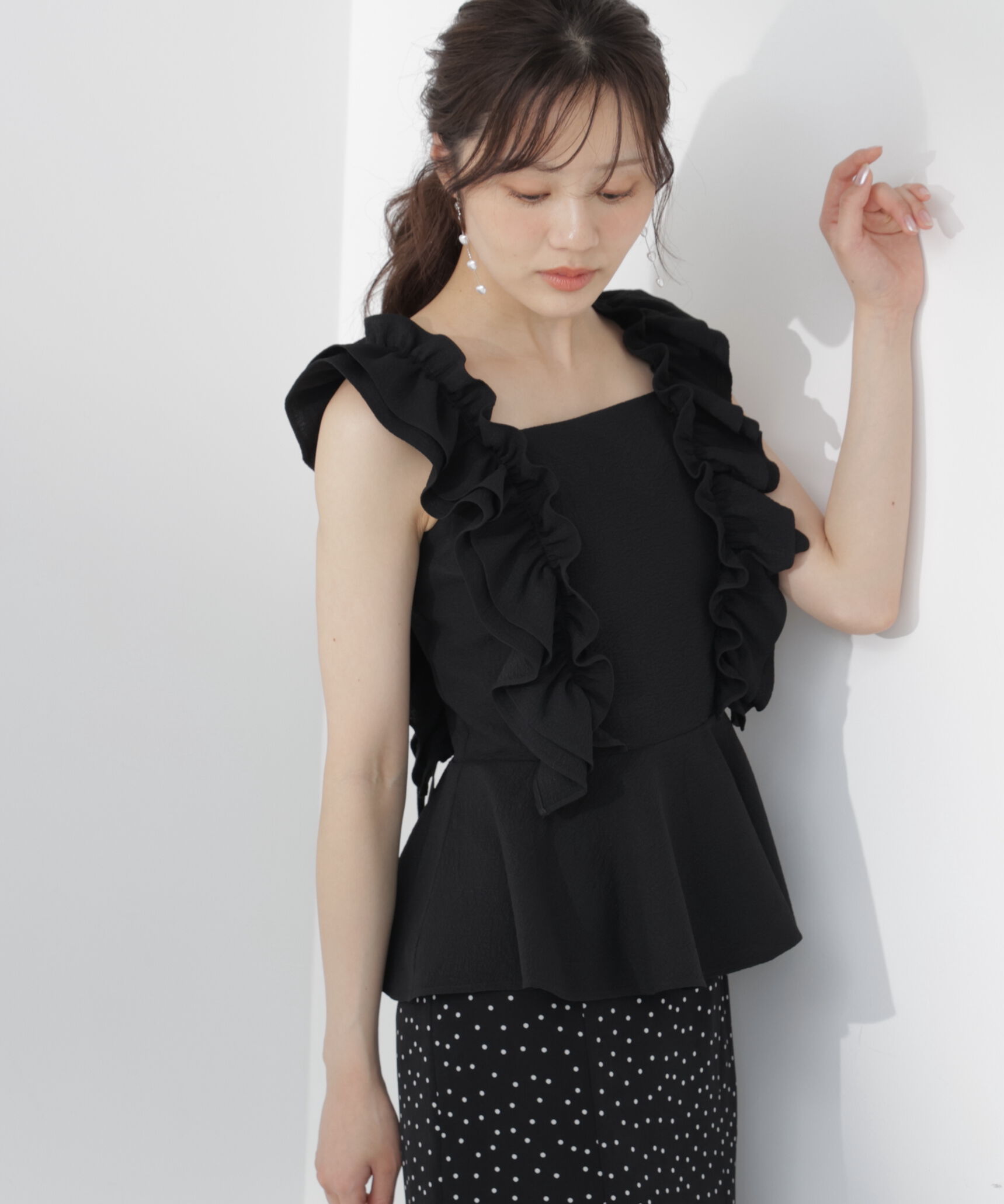 PROPORTION BODY DRESSING「フリルブラウス　26SS」|シャツ・ブラウス|