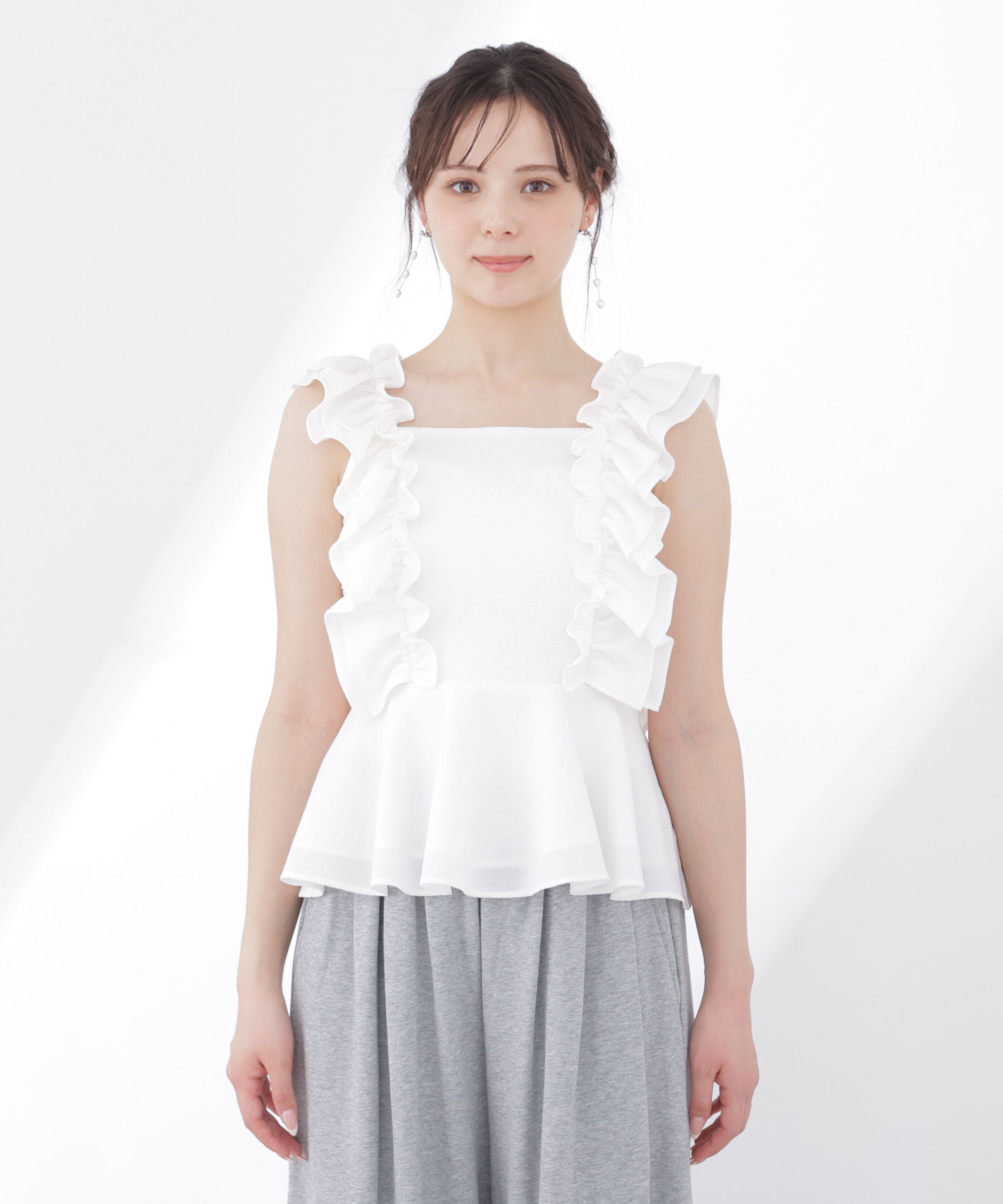 PROPORTION BODY DRESSING「フリルブラウス　26SS」|シャツ・ブラウス|