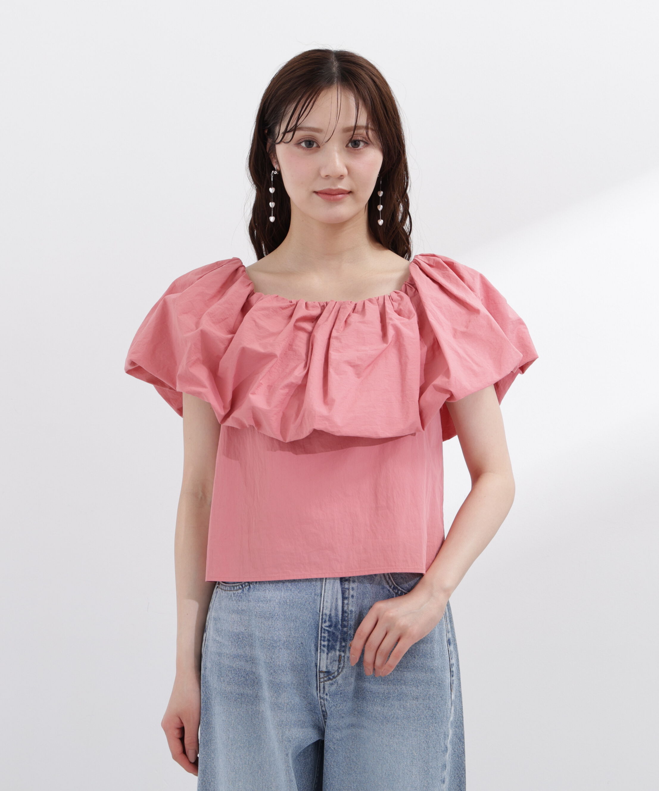 PROPORTION BODY DRESSING「バルーンオフショルブラウス　26SS」|シャツ・ブラウス|