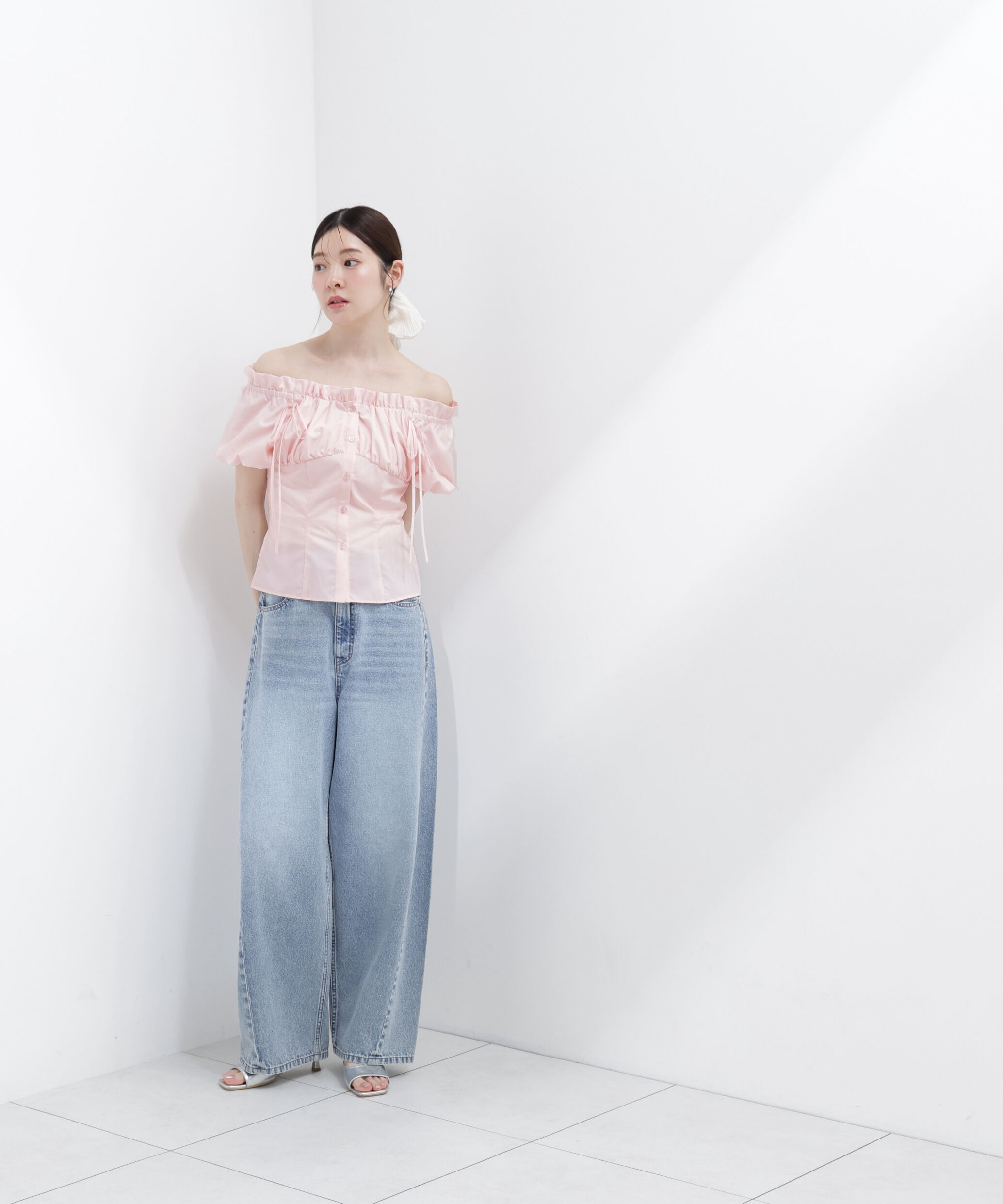 PROPORTION BODY DRESSING「コラボオフショルリボンブラウス」|シャツ・ブラウス|