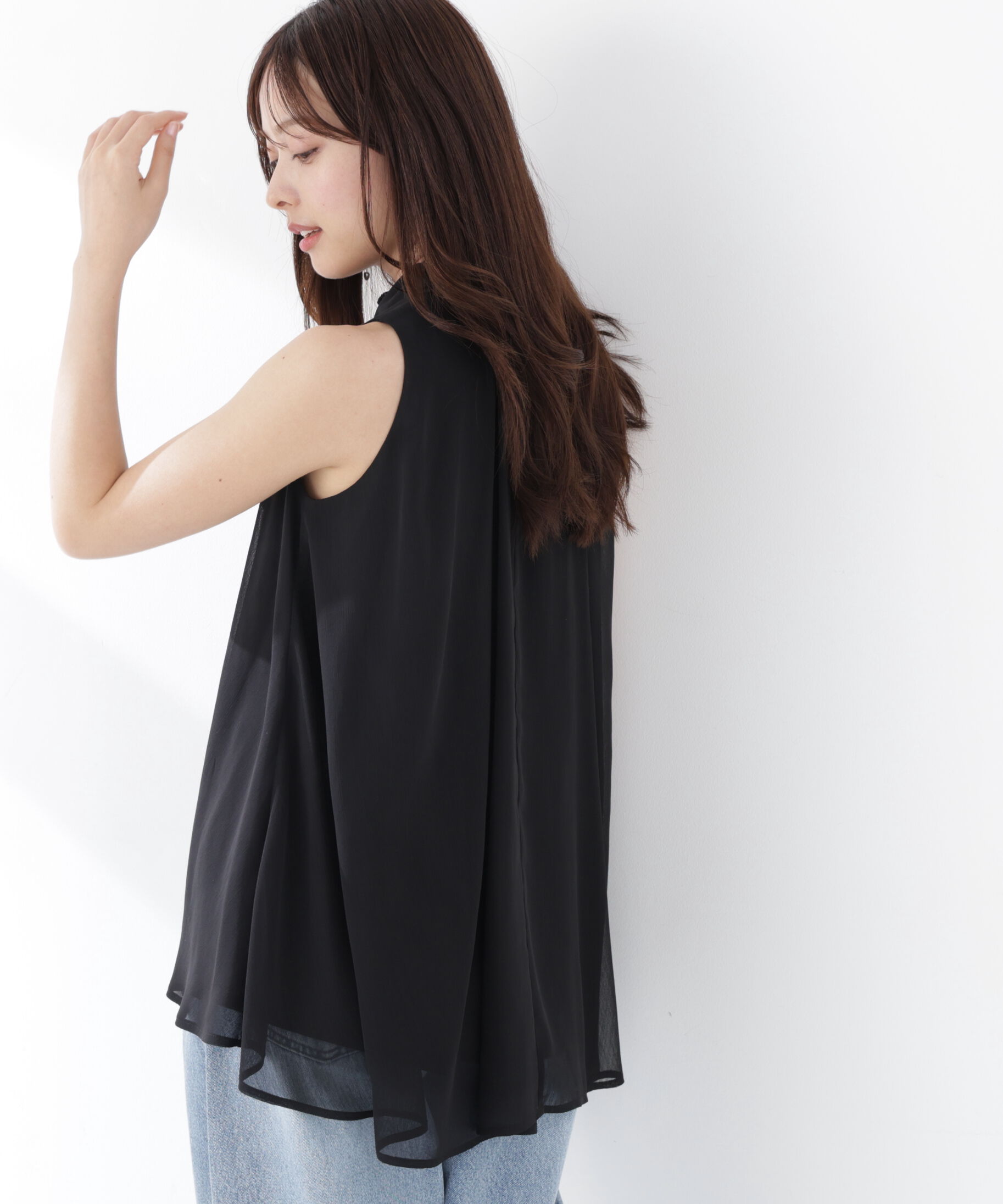 PROPORTION BODY DRESSING「リボン付きギャザーブラウス」|シャツ・ブラウス|