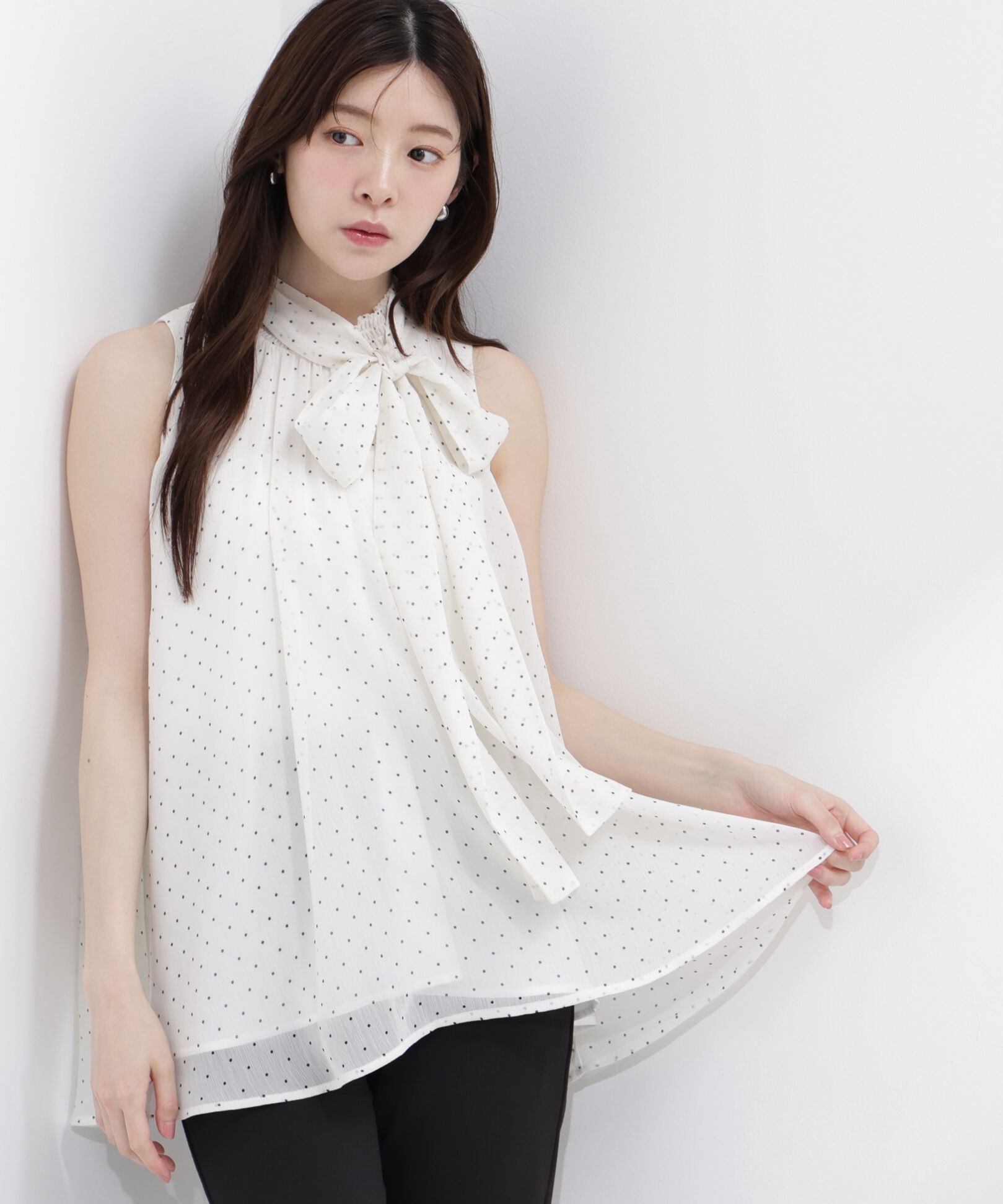 PROPORTION BODY DRESSING「リボン付きギャザーブラウス」|シャツ・ブラウス|エクリュドッ 2