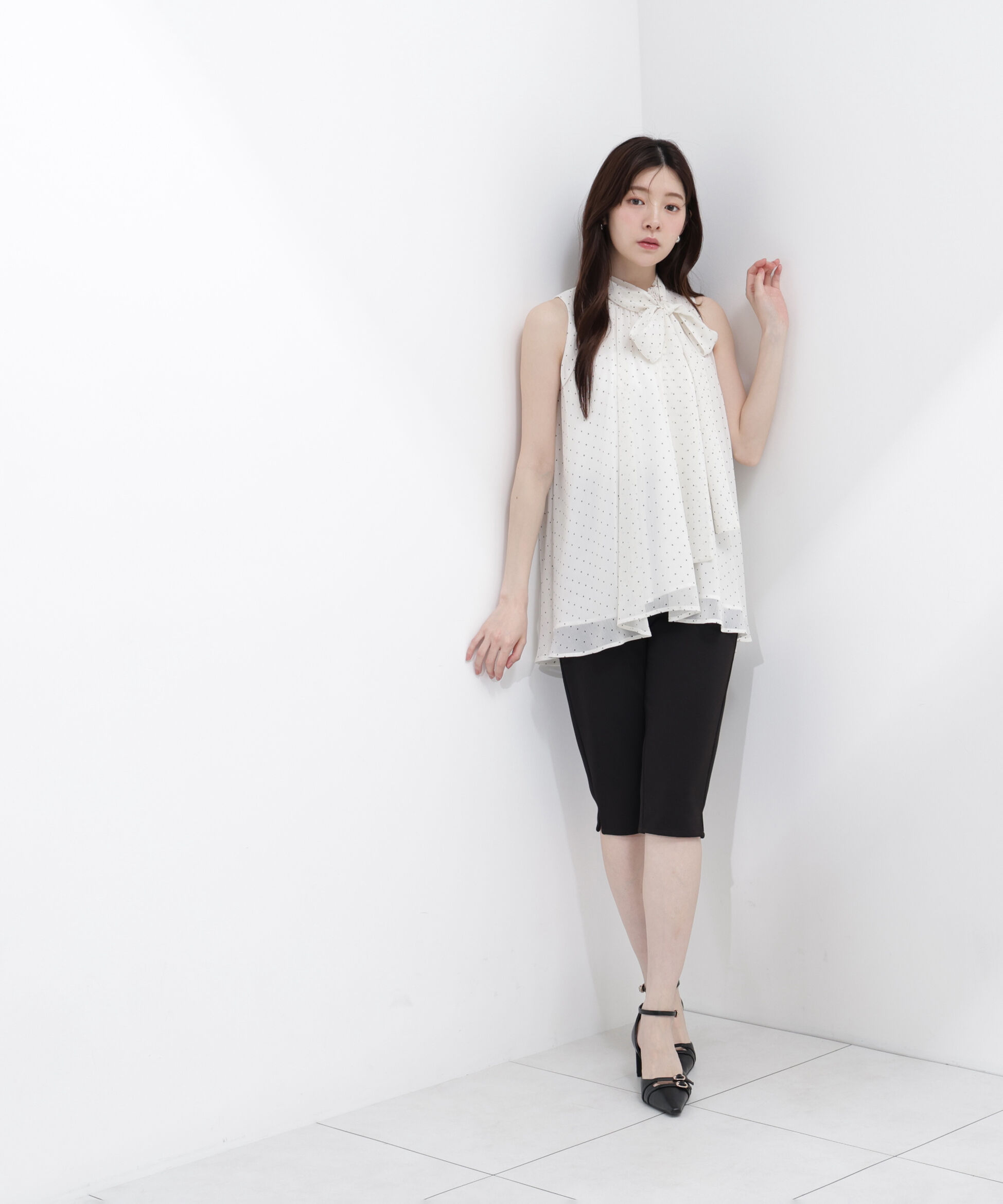 PROPORTION BODY DRESSING「リボン付きギャザーブラウス」|シャツ・ブラウス|
