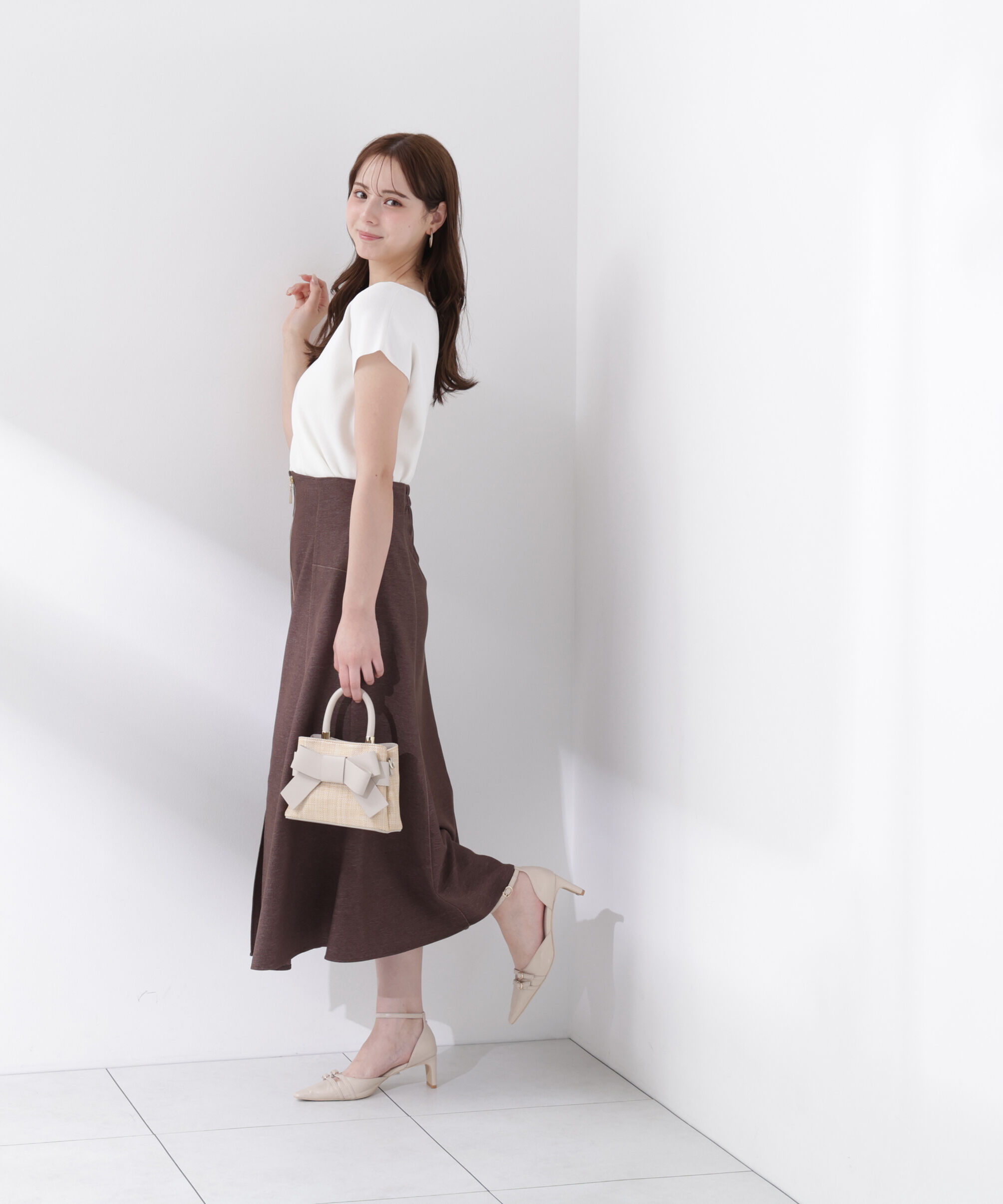 PROPORTION BODY DRESSING「＜中川紅葉さん着用＞フロントジップマーメイドスカート」|スカート|