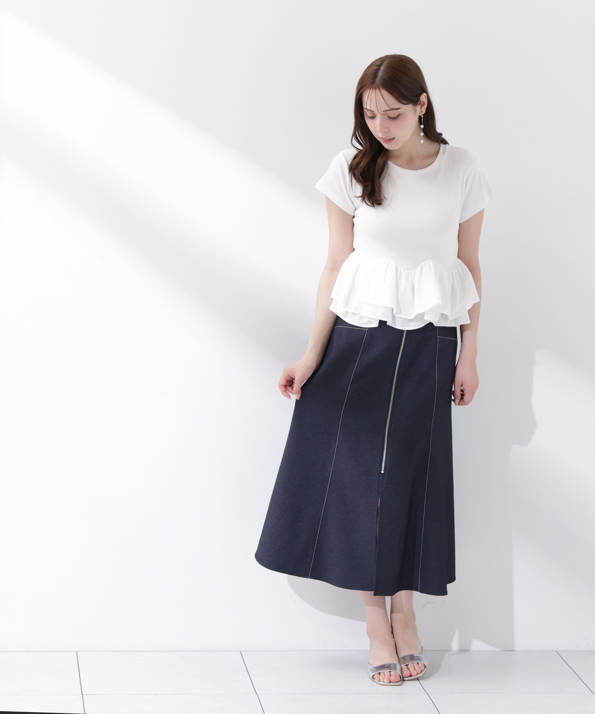 PROPORTION BODY DRESSING「＜中川紅葉さん着用＞フロントジップマーメイドスカート」|スカート|
