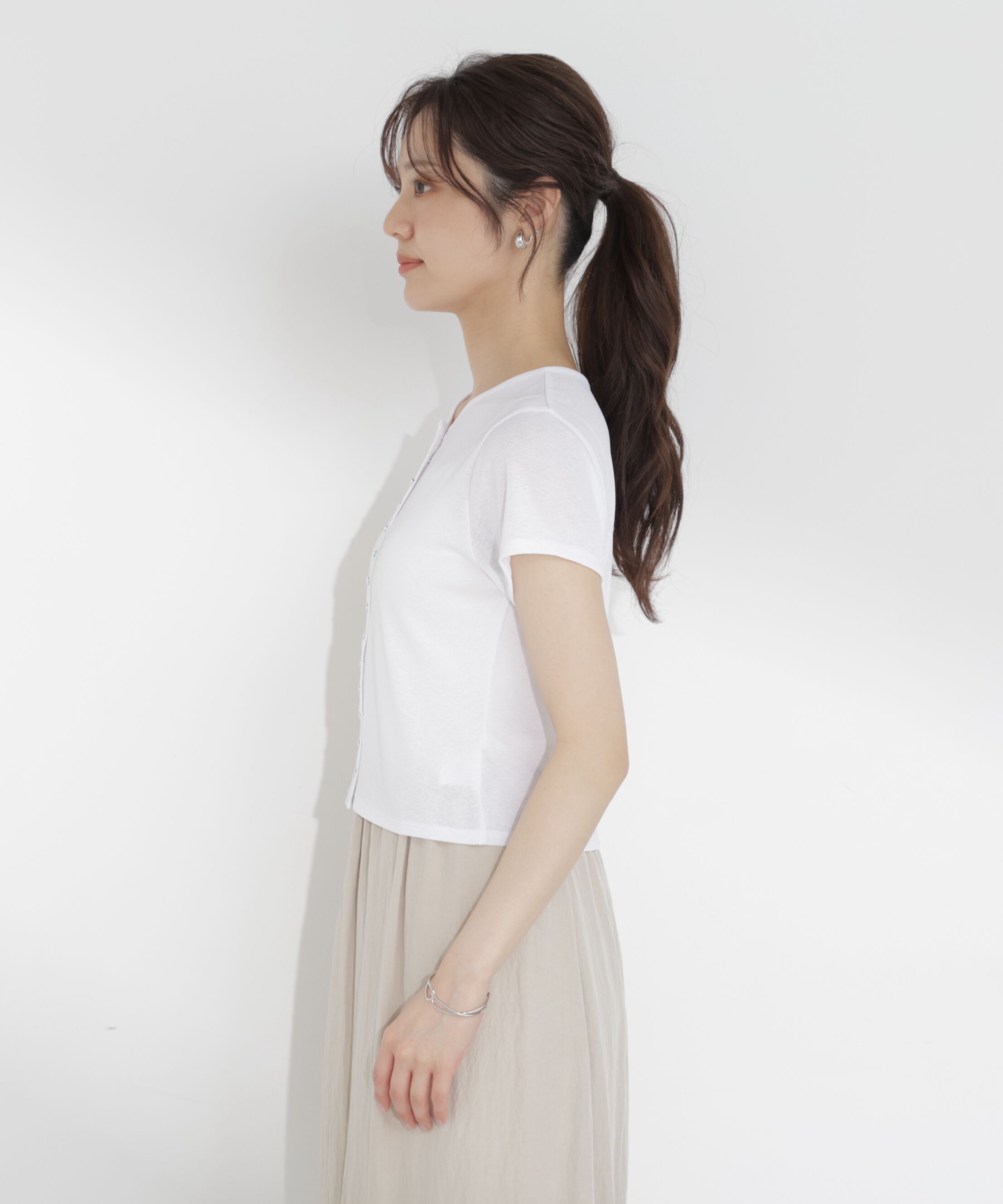 PROPORTION BODY DRESSING「＜a/mie＞テクスチャーカーディガン」|Tシャツ・カットソー|