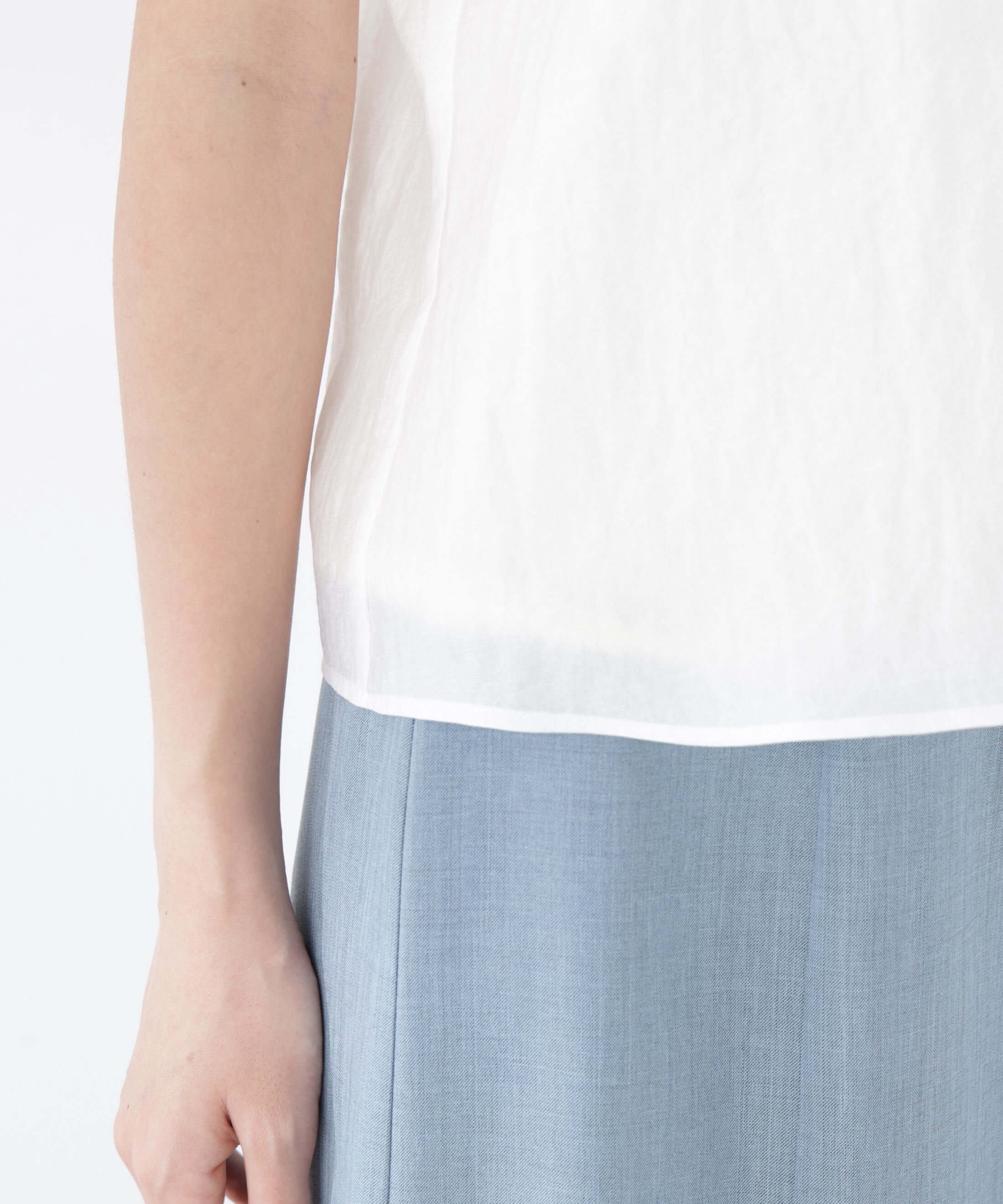 PROPORTION BODY DRESSING「パール付きラッフルブラウス」|シャツ・ブラウス|