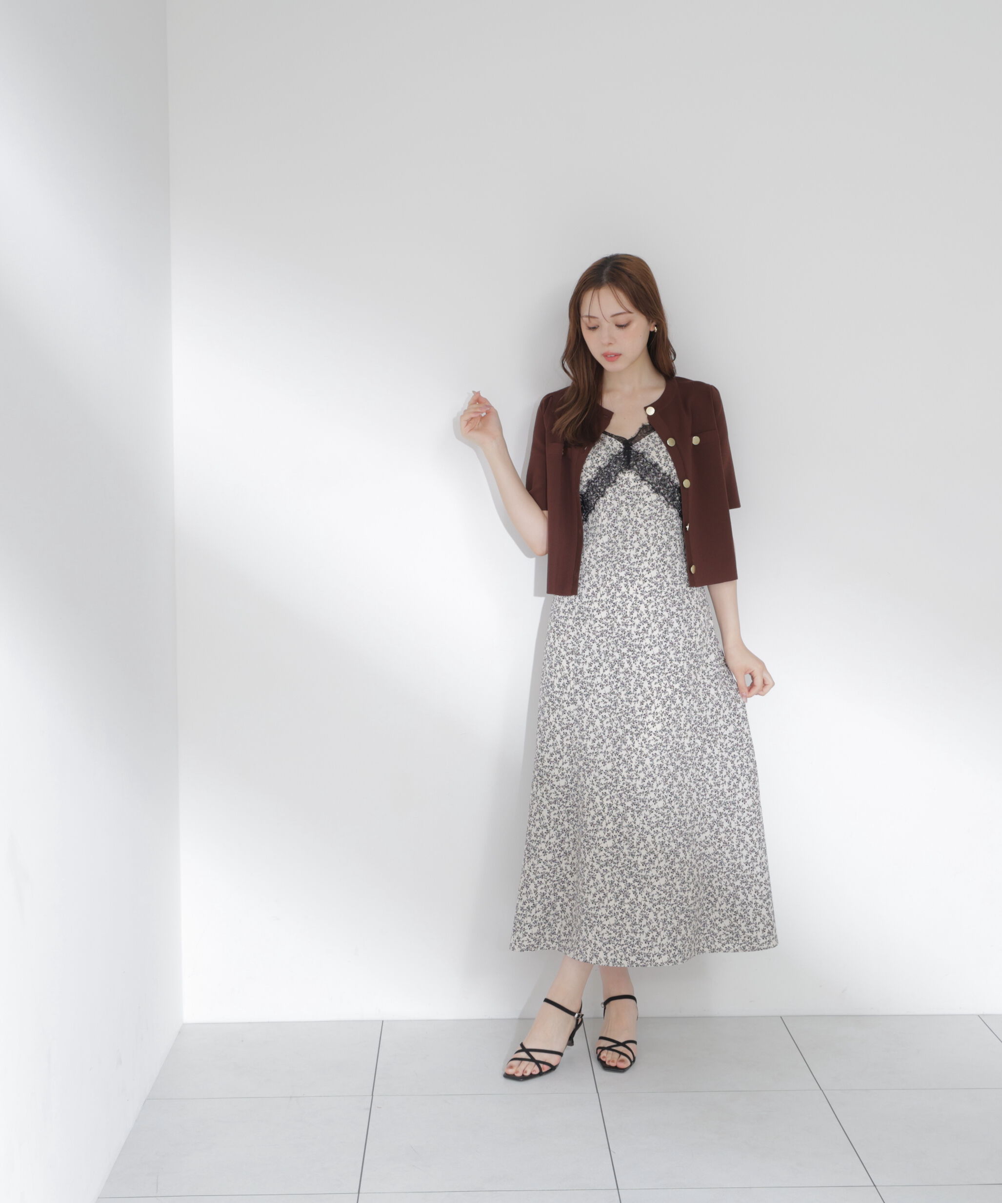 PROPORTION BODY DRESSING「半袖ニットジャケット」|カーディガン|
