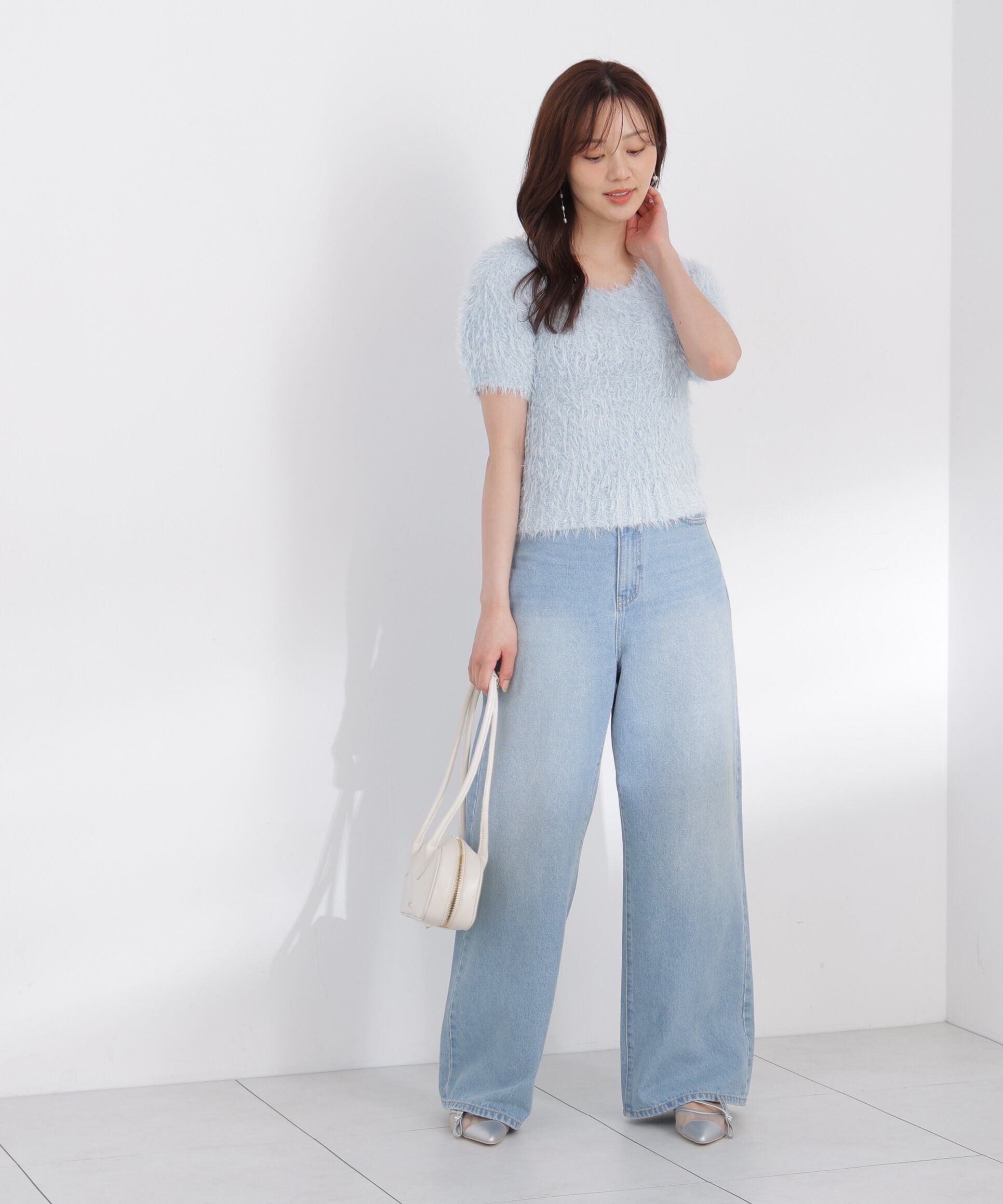 PROPORTION BODY DRESSING「＜a/mie＞レースハイウエストワイドデニムパンツ」|その他|