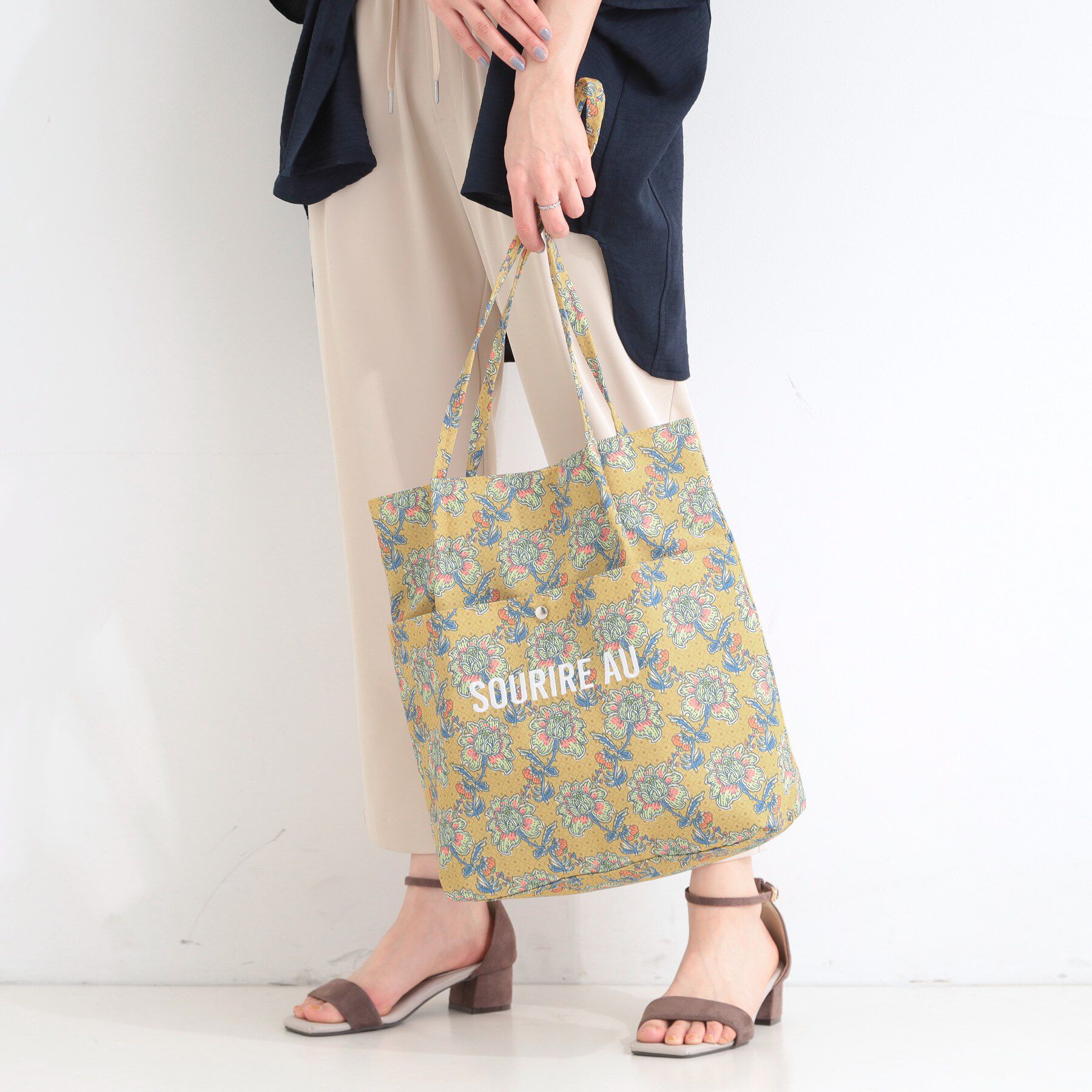 SHOO･LA･RUE「ラタプリントトートバッグ」|トートバッグ|