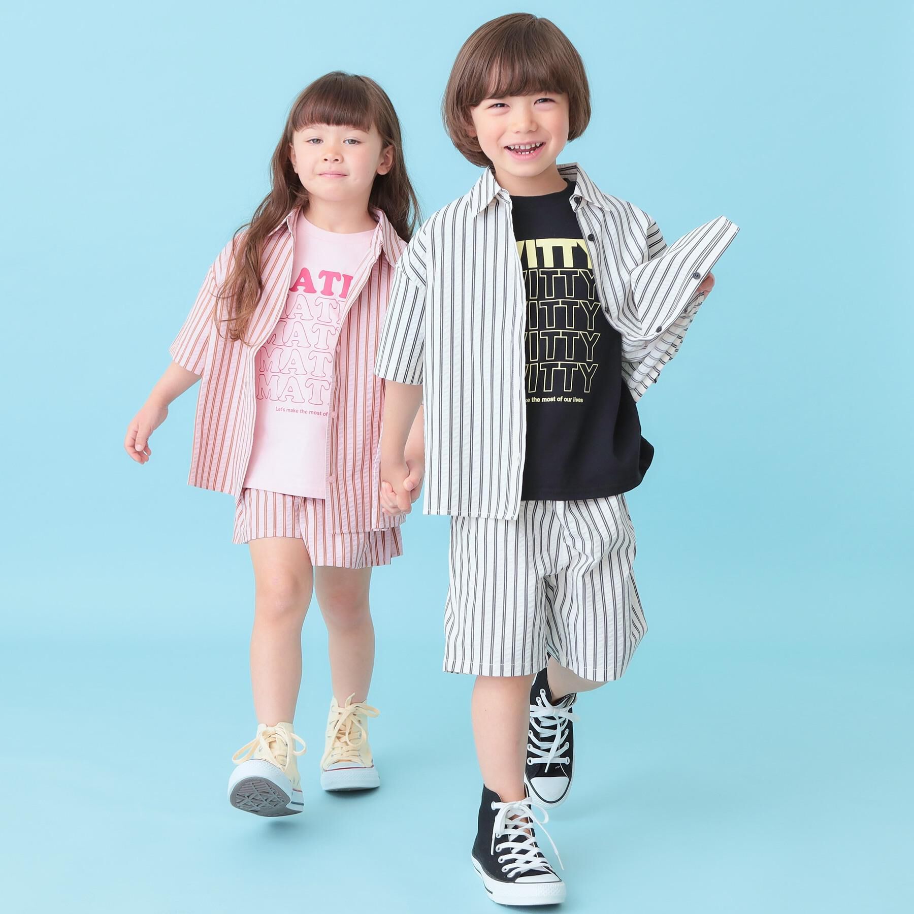 SHOO･LA･RUE「【110-140cm】サッカーストライプハーフパンツ」|その他|
