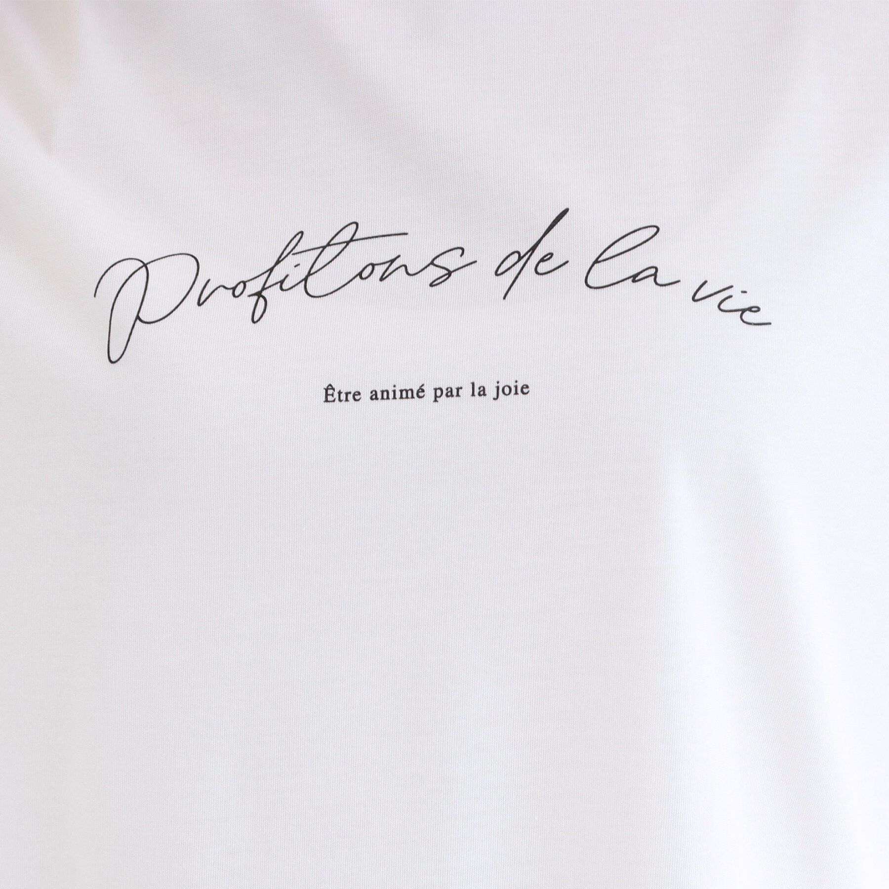 SHOO･LA･RUE「【ひんやり/S-LL/洗濯機可】色・柄選べる お袖チュールレイヤード プリントアソートTシャツ」|Tシャツ・カットソー|