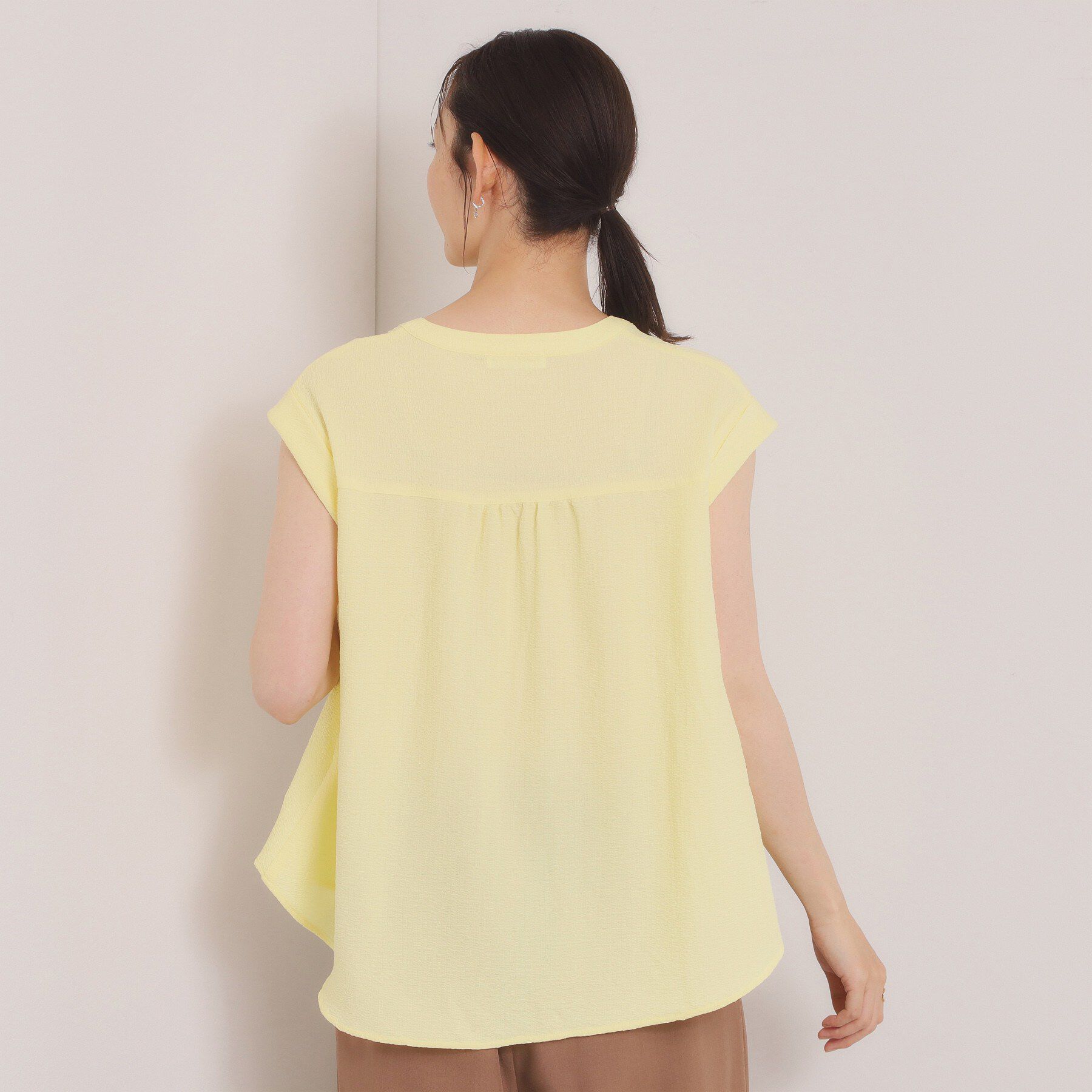 ITS&rsquo;DEMO「楊柳サッカーブラウス」|シャツ・ブラウス|