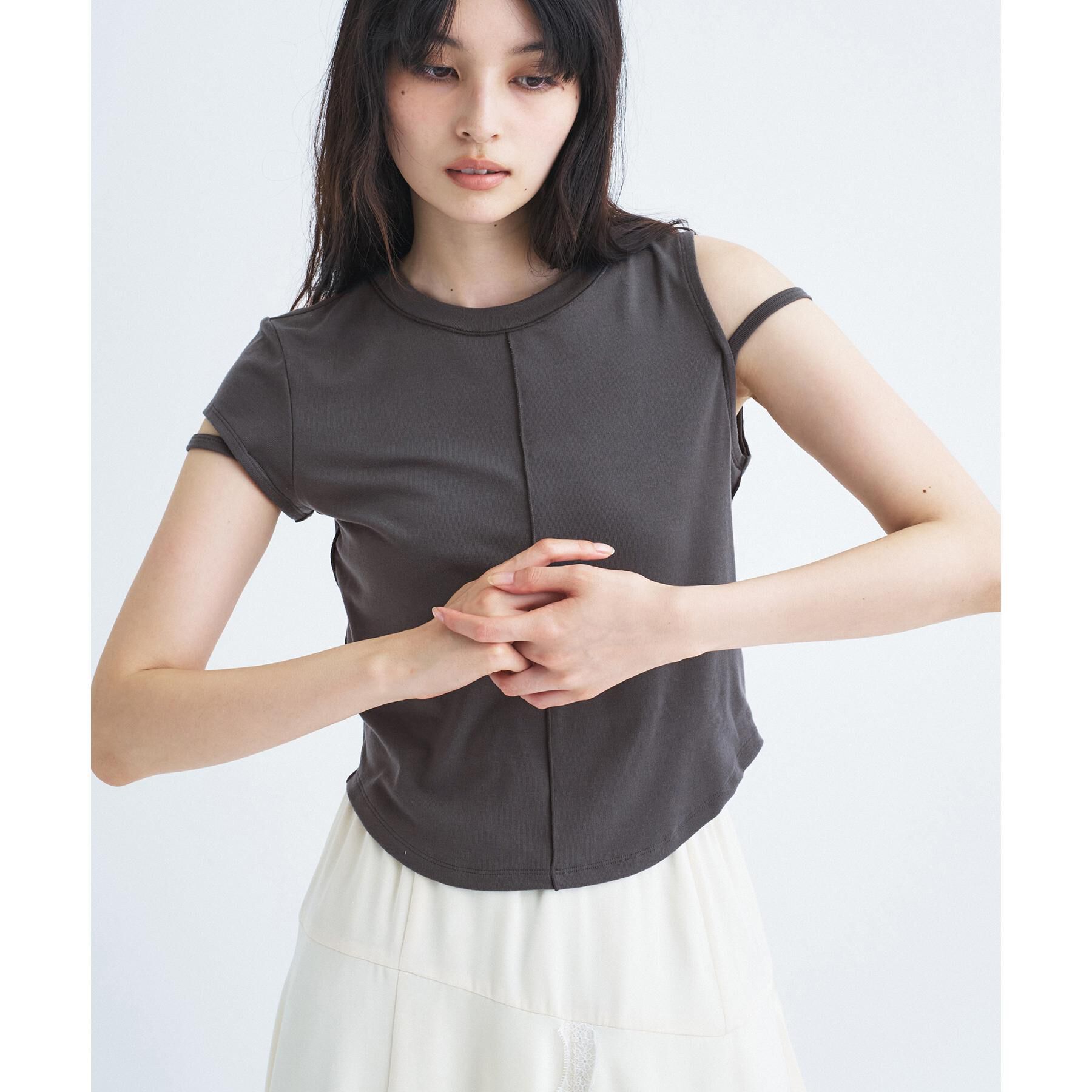 CODE A「compact edge tee」|Tシャツ・カットソー|チャコールグレー(0