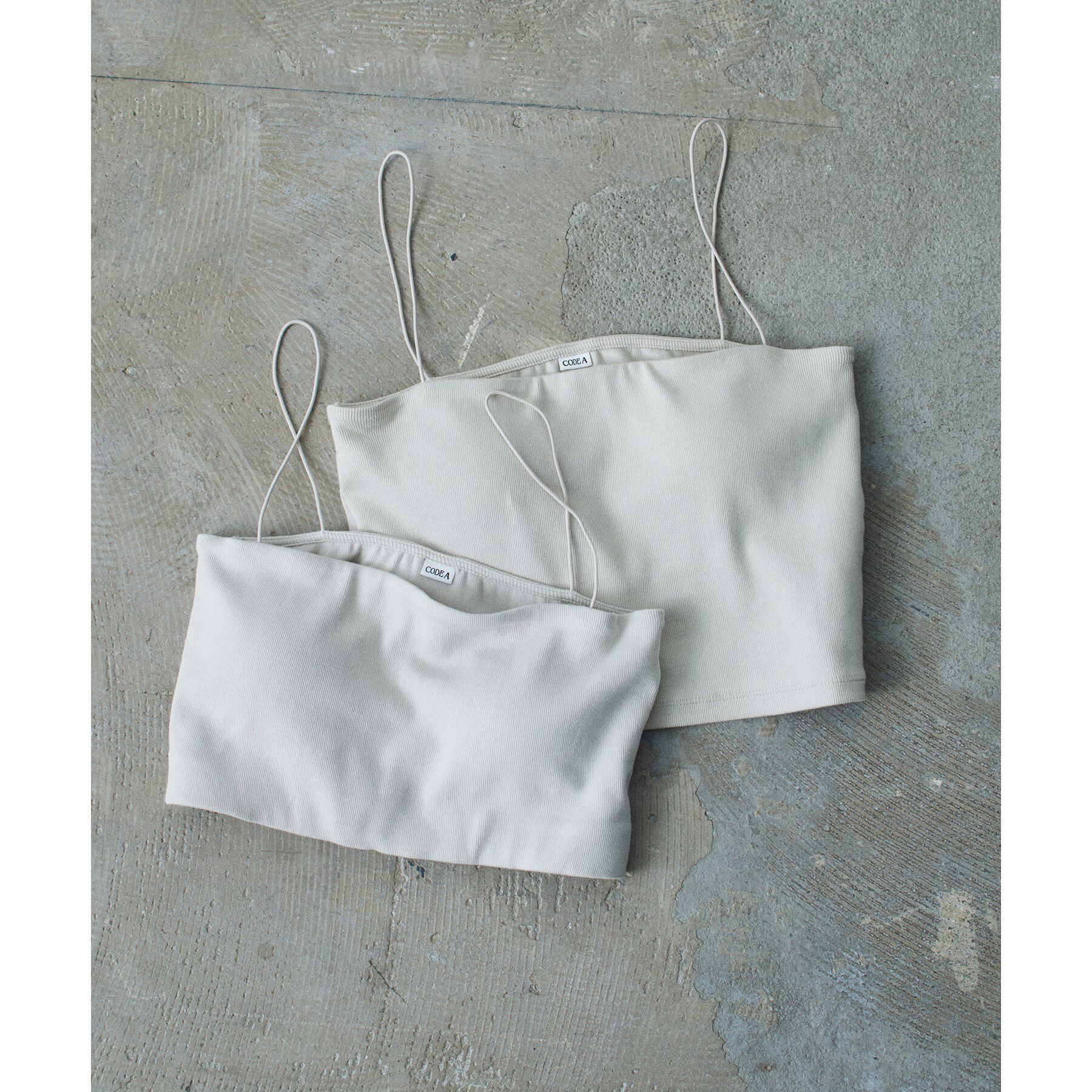 CODE A「【Re】【Cup-in】bandeau bra top」|チューブトップ|