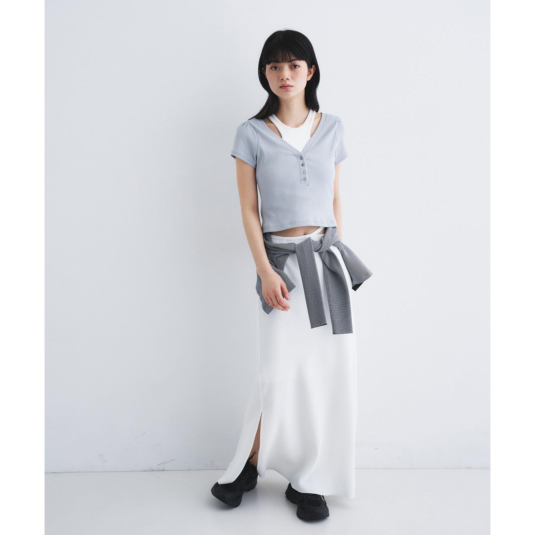 CODE A「【Re】【Cup-in】design cut tank」|キャミソール|