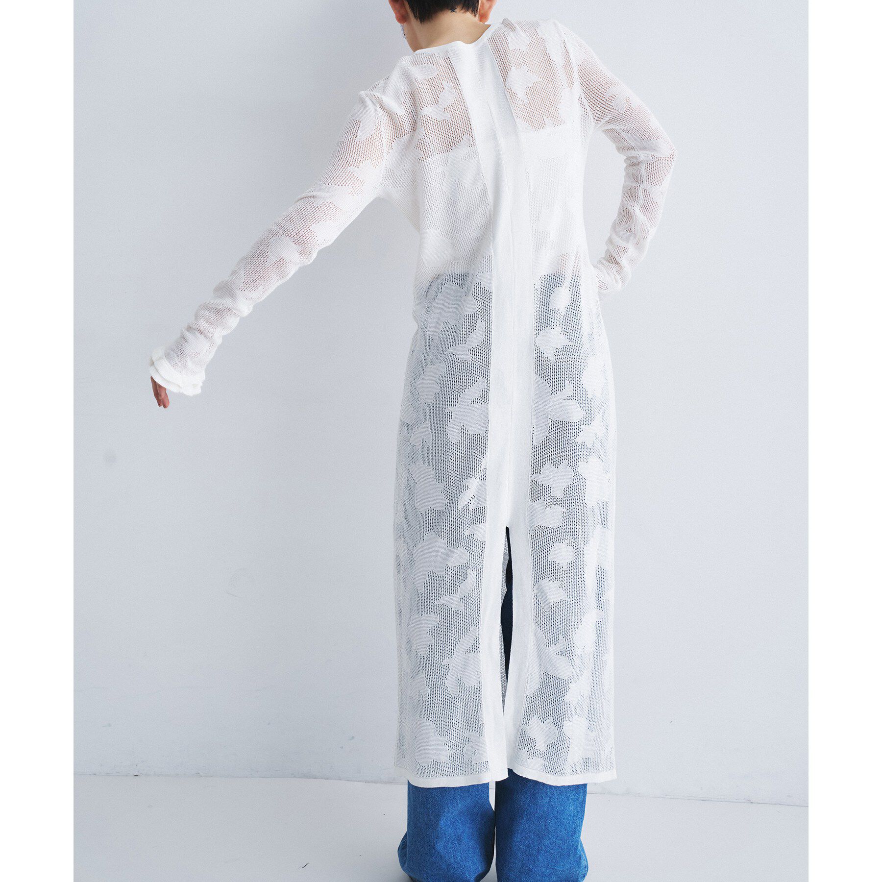 CODE A「flower mesh dress」|ワンピース|