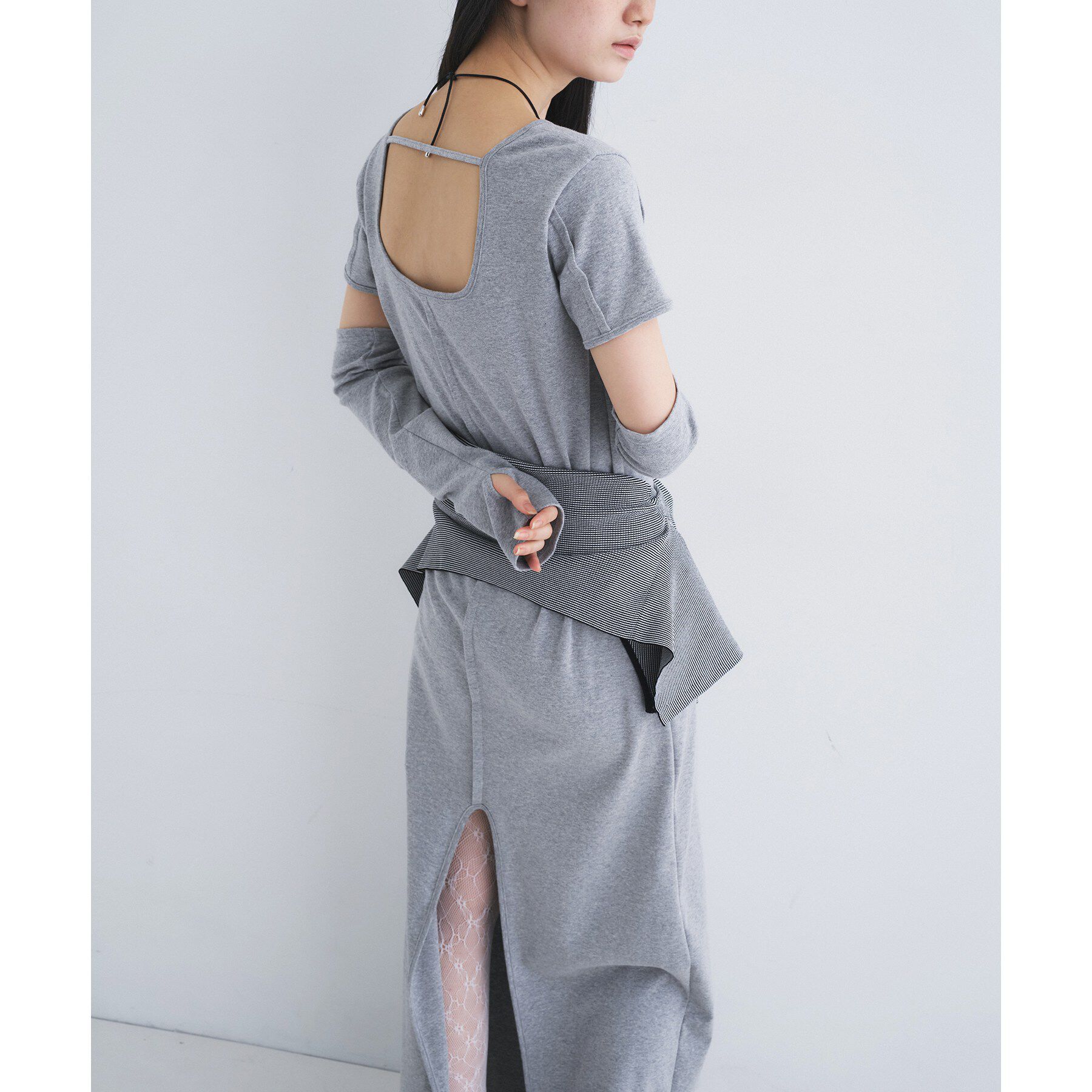 CODE A「arm cover square neck dress」|ワンピース|