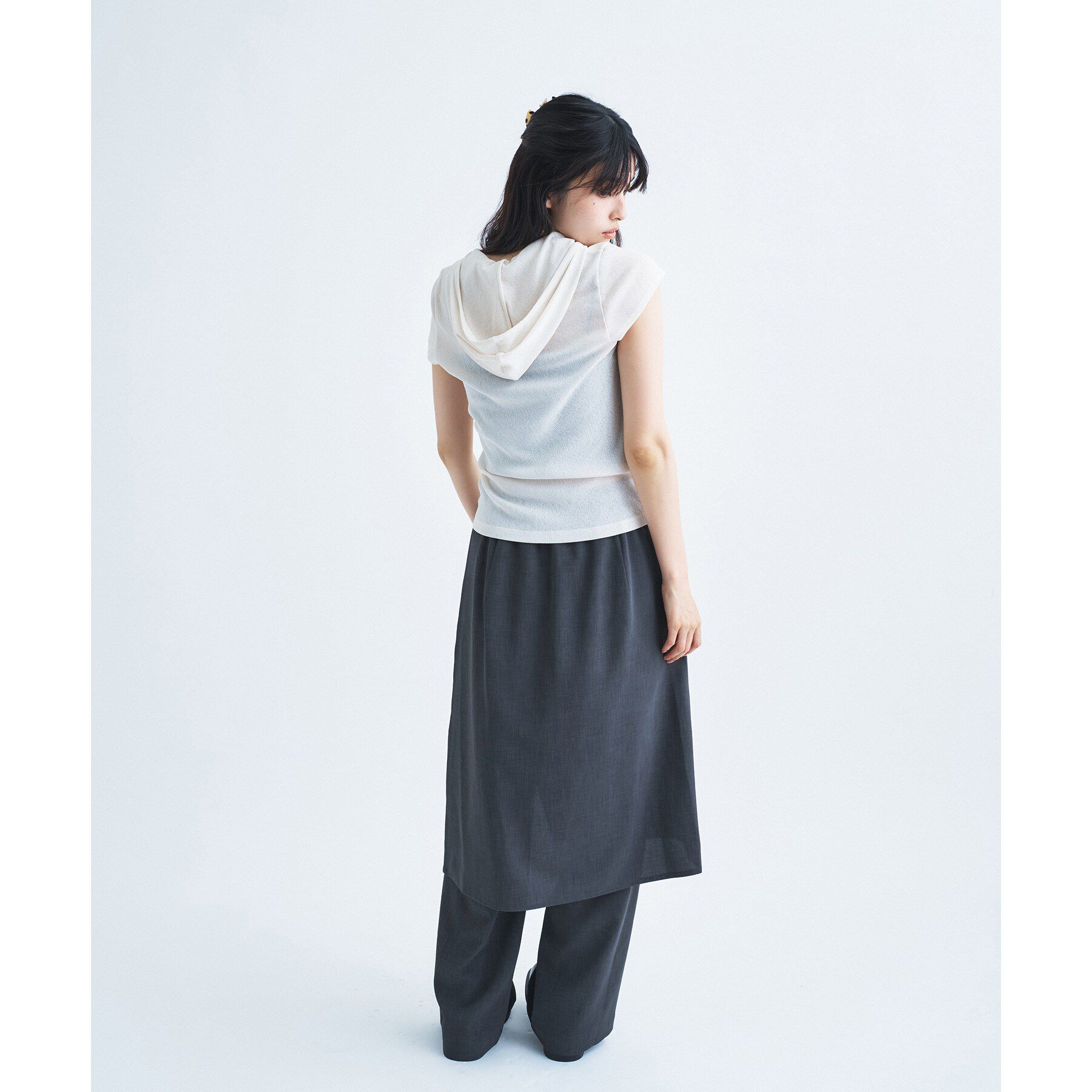 CODE A「soft button hood tee」|Tシャツ・カットソー|