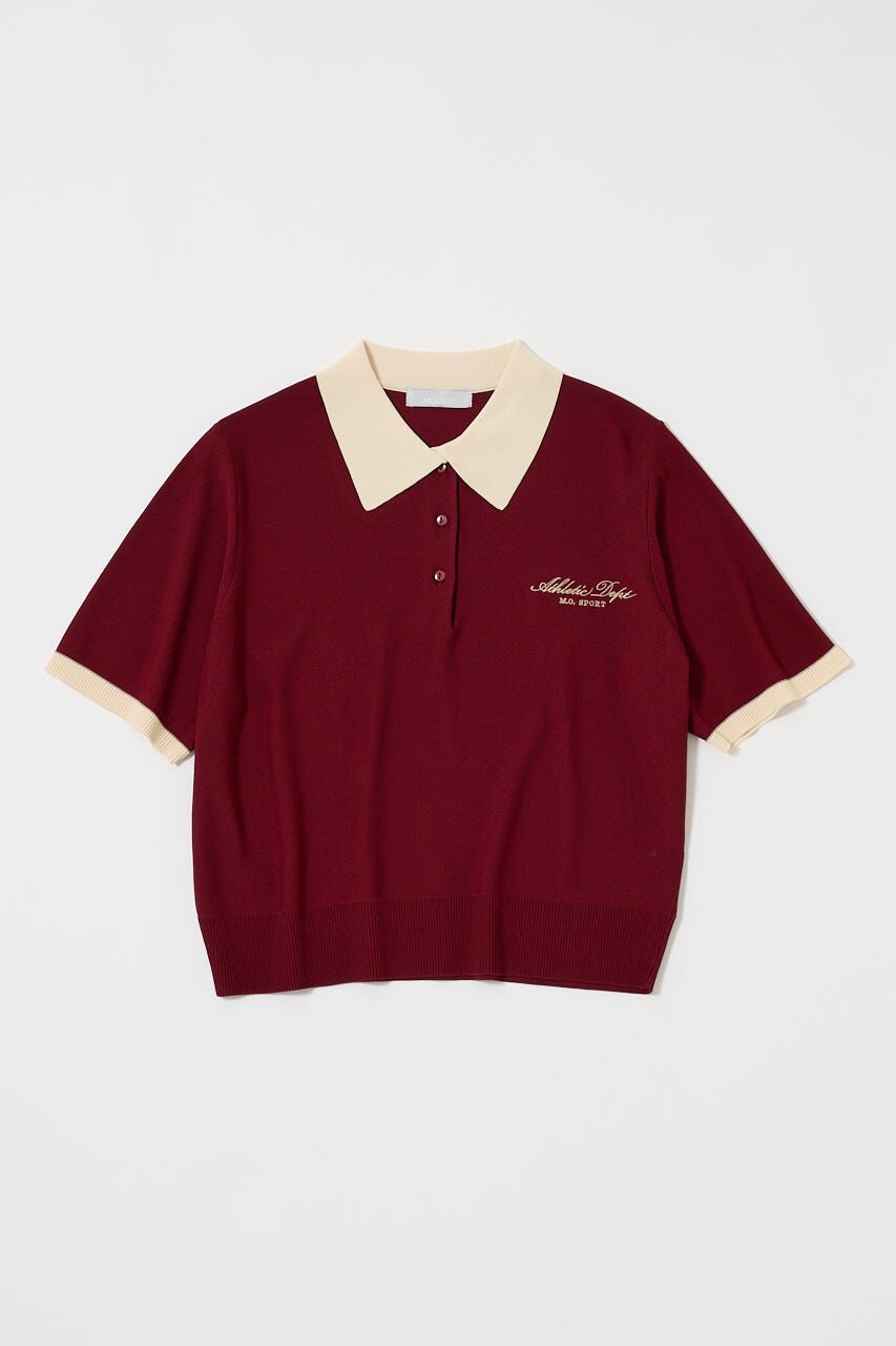 MOUSSY「HALF SLEEVE ニットポロ」|ニット・セーター|