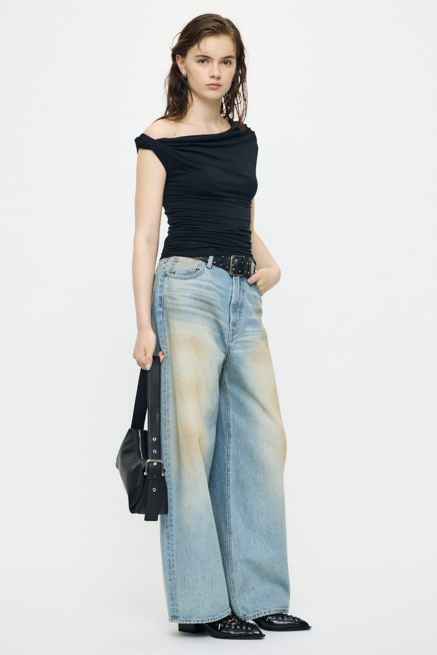 MOUSSY「DRAPE OFF SHOULDER CUT トップス」|その他|