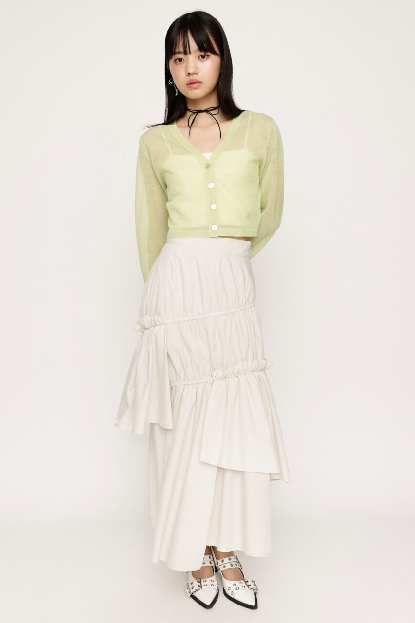 SLY「ASYMMETRY FRILL スカート」|スカート|WHT