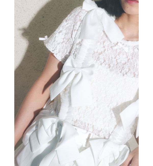 merry jenny「ribbon lace tee」|Tシャツ・カットソー|