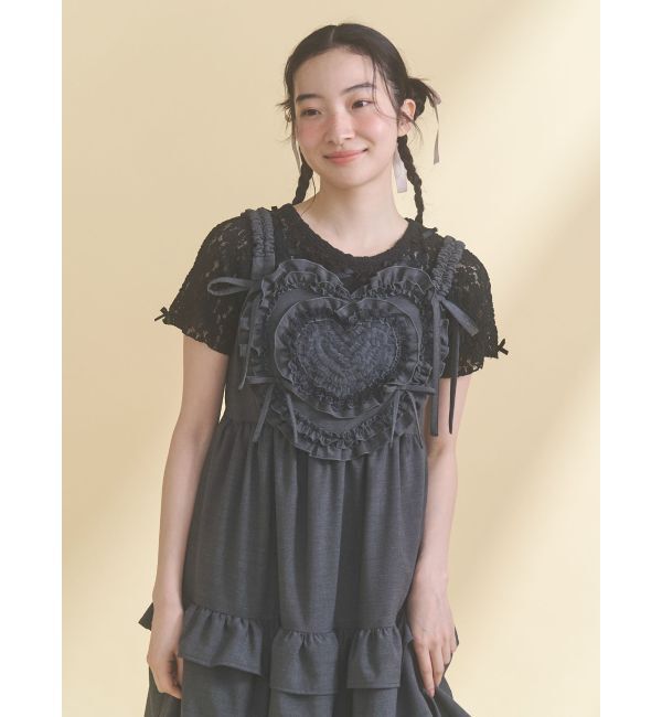 merry jenny「ribbon lace tee」|Tシャツ・カットソー|