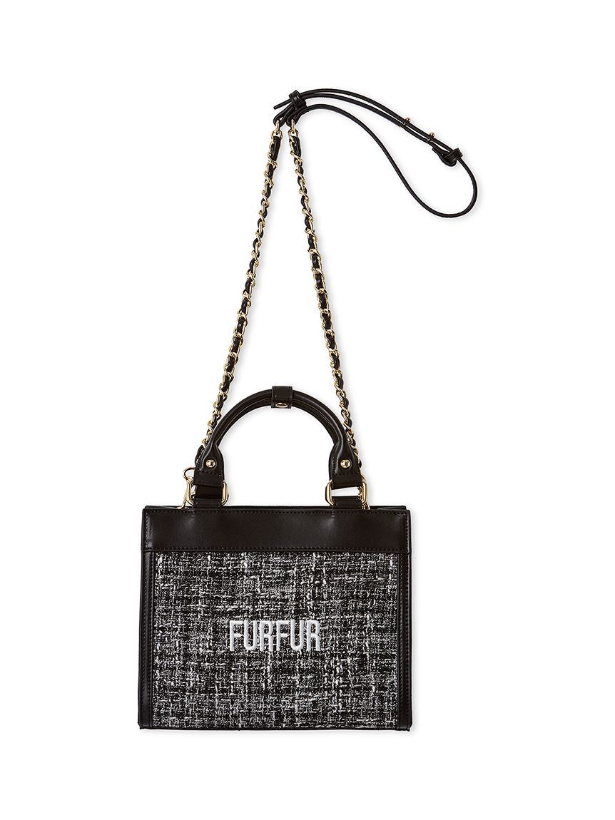FURFUR「【限定カラー】ツイードロゴトートバッグ」|トートバッグ|