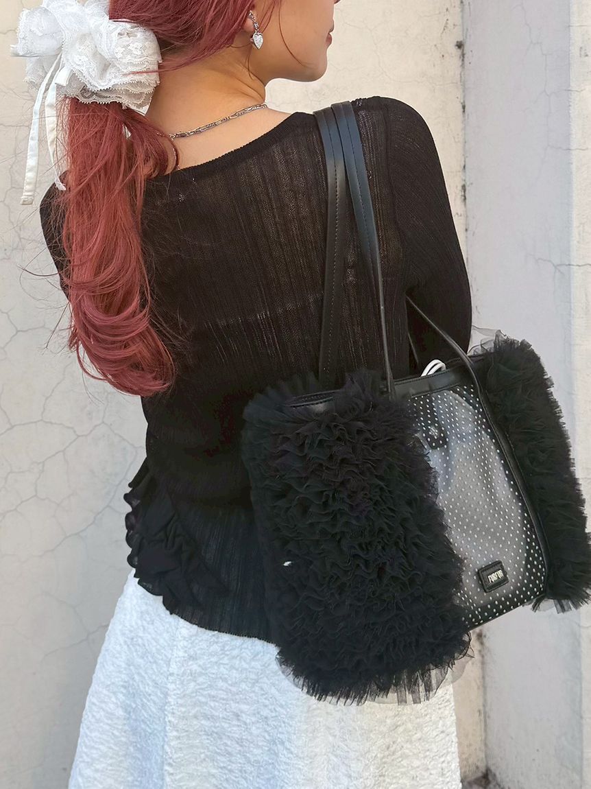 FURFUR「【限定カラー】レースコンビバレリーナシュシュ」|ヘアバンド|
