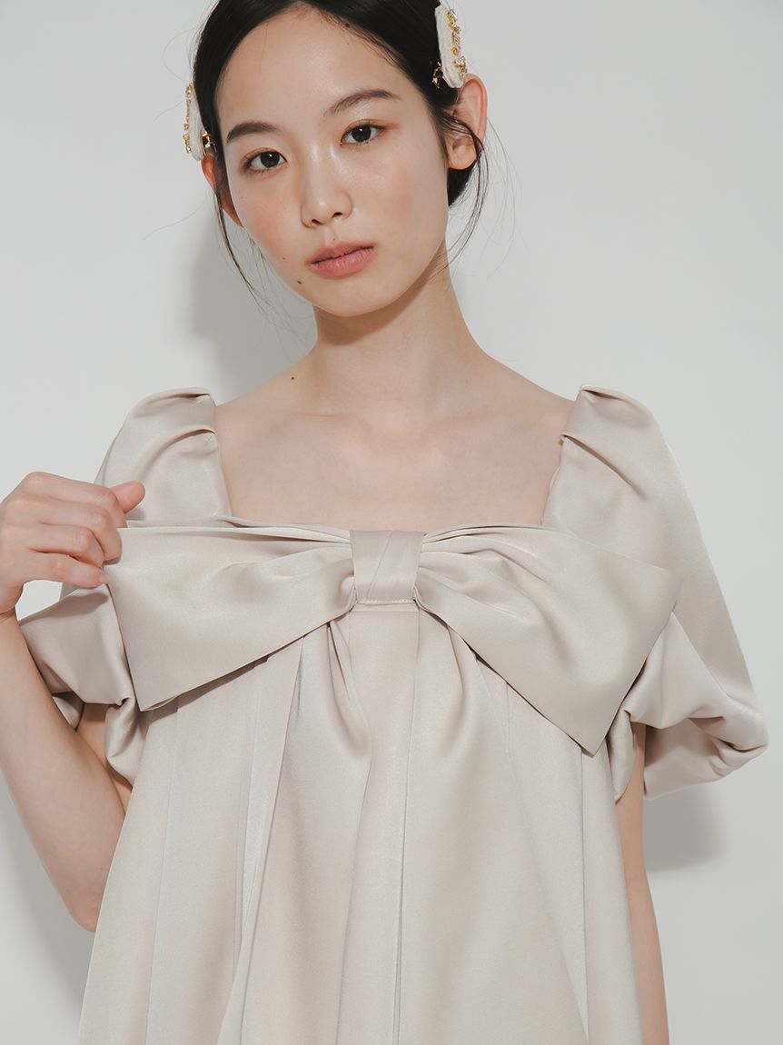 FURFUR「【限定カラー】ビッグリボンミニドレス」|チュニック|