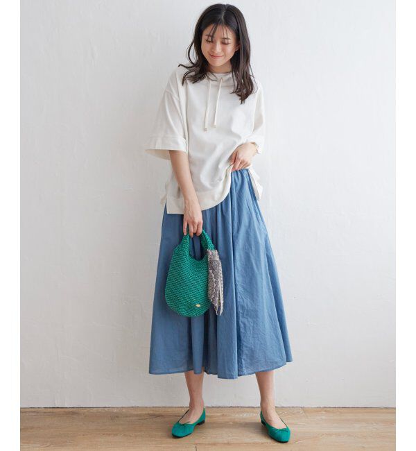 ikka「【雑誌 InRed 6月号掲載】コットンUSA鹿の子スピンドルプルオーバー」|Tシャツ・カットソー|