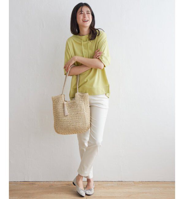 ikka「【雑誌 InRed 6月号掲載】コットンUSA鹿の子スピンドルプルオーバー」|Tシャツ・カットソー|