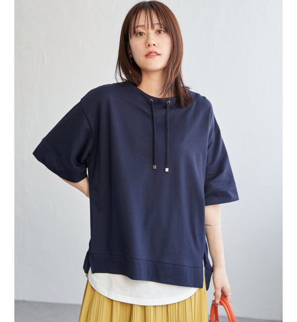 ikka「【雑誌 InRed 6月号掲載】コットンUSA鹿の子スピンドルプルオーバー」|Tシャツ・カットソー|