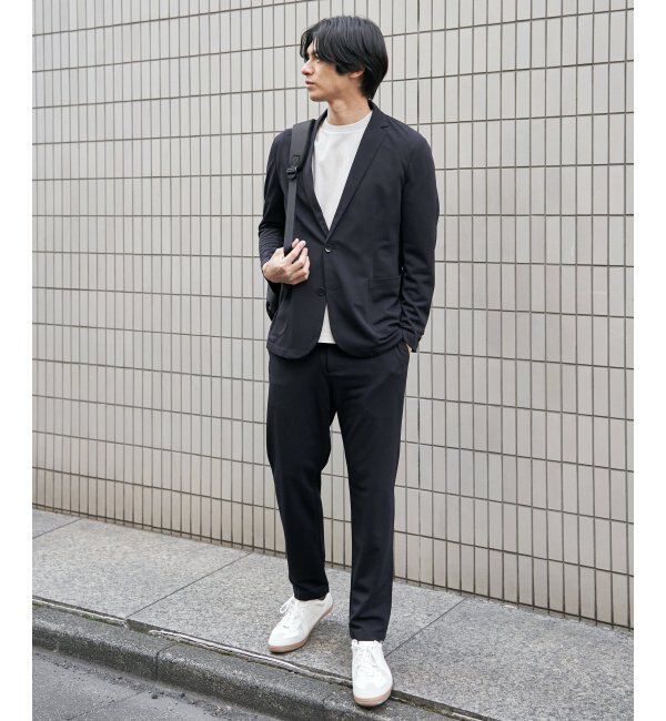 IKKA LOUNGE「【MonoMax &times; 小泉孝太郎】GOKU楽ワークDRYソフト鹿の子パンツ「小泉孝太郎さん着用モデル」」|スラックス|