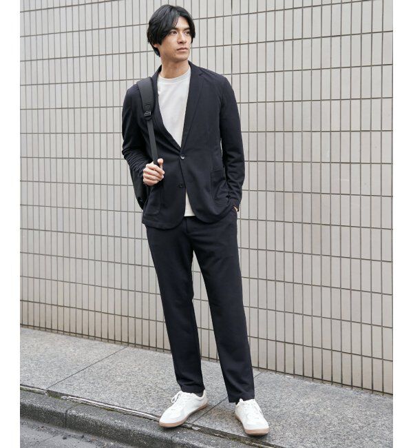IKKA LOUNGE「【MonoMax &times; 小泉孝太郎】GOKU楽ワークDRYソフト鹿の子パンツ「小泉孝太郎さん着用モデル」」|スラックス|
