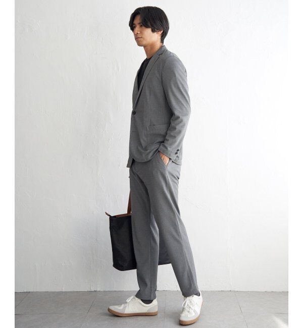 IKKA LOUNGE「【MonoMax &times; 小泉孝太郎】GOKU楽ワークDRYソフト鹿の子パンツ「小泉孝太郎さん着用モデル」」|スラックス|