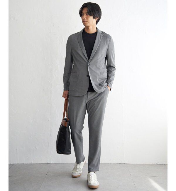 IKKA LOUNGE「【MonoMax &times; 小泉孝太郎】GOKU楽ワークDRYソフト鹿の子パンツ「小泉孝太郎さん着用モデル」」|スラックス|